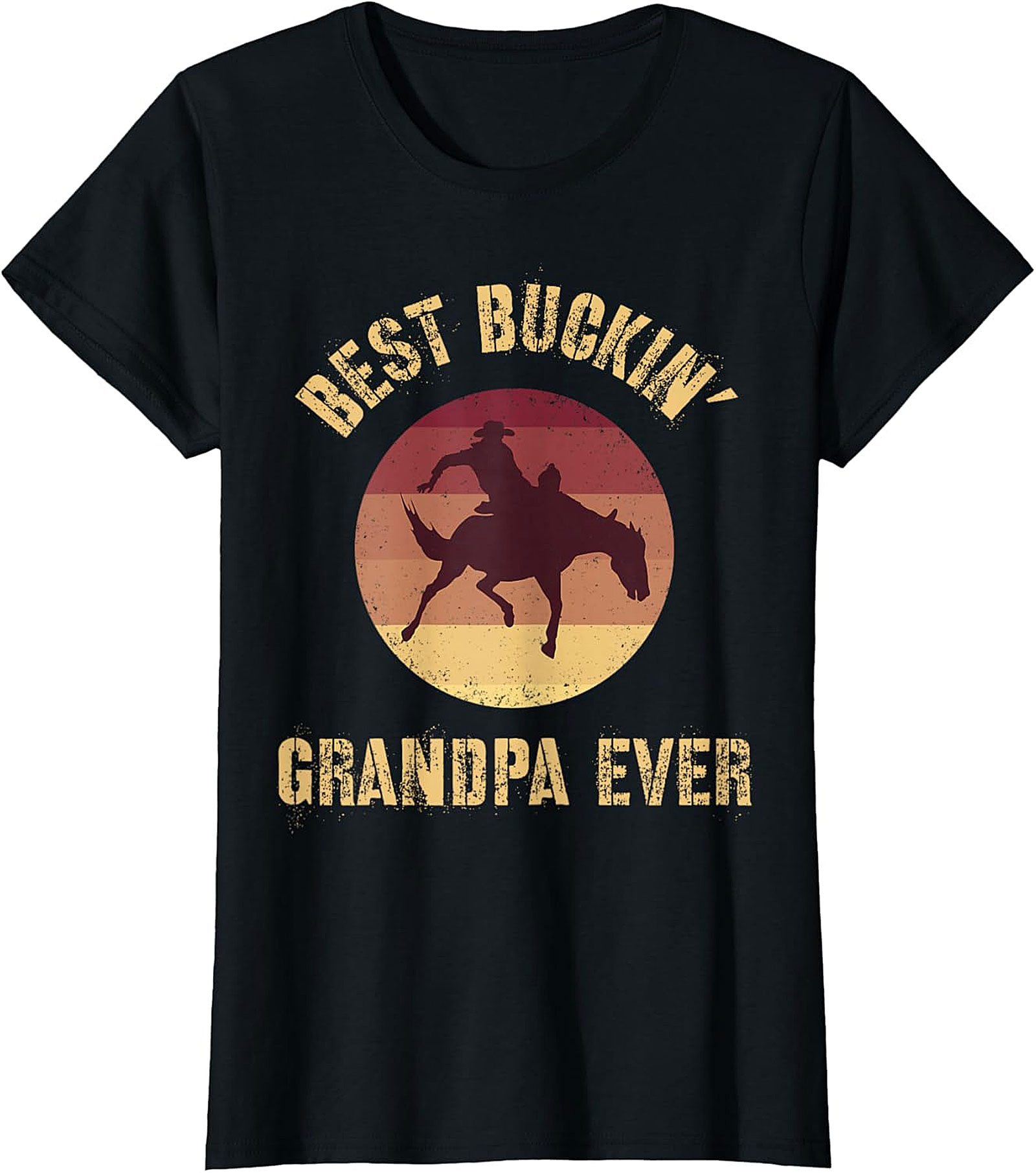 Best Buckin' Grandpa Ever T-Shirt | Funny Western Gift