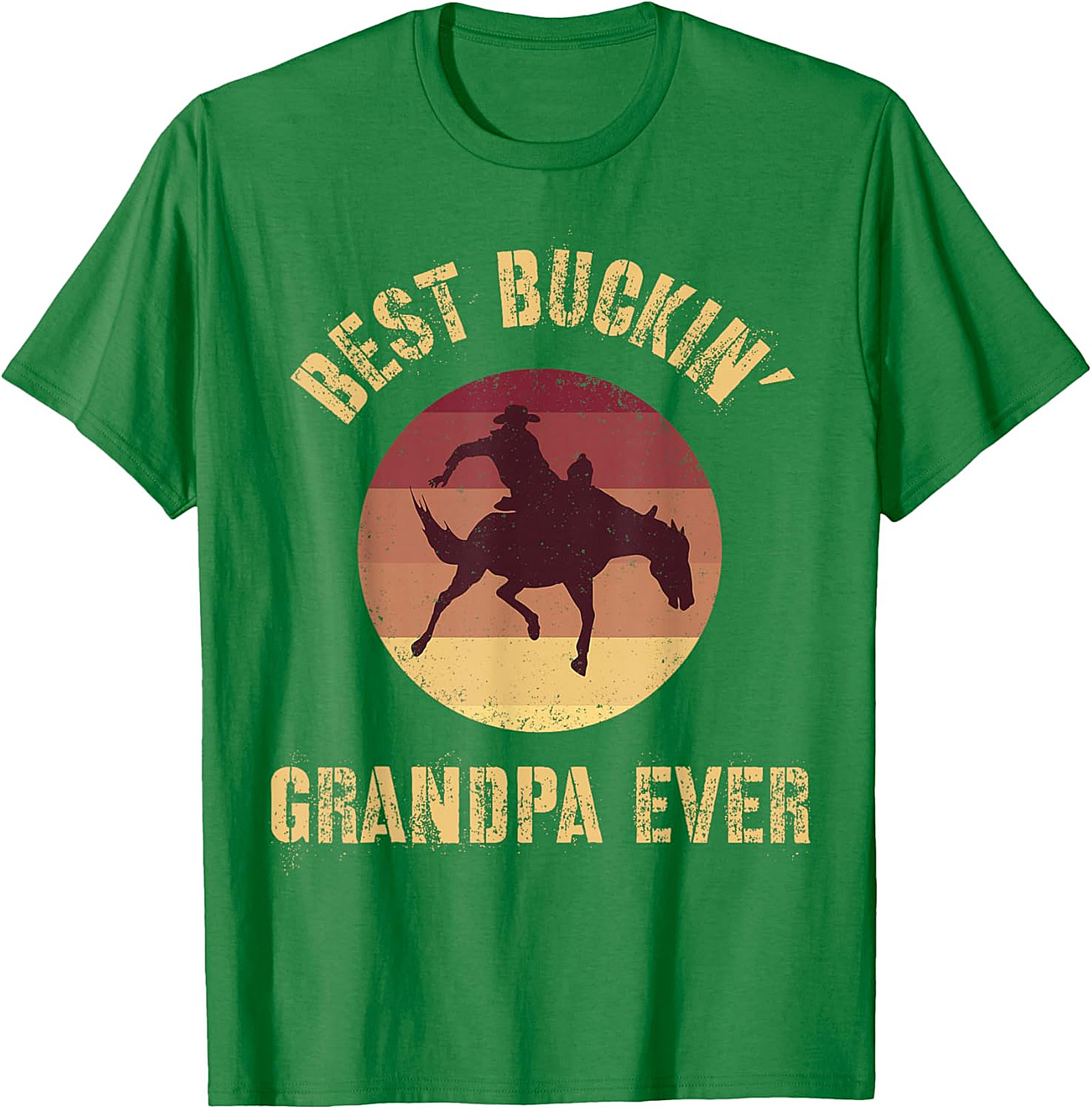 Best Buckin' Grandpa Ever T-Shirt | Funny Western Gift