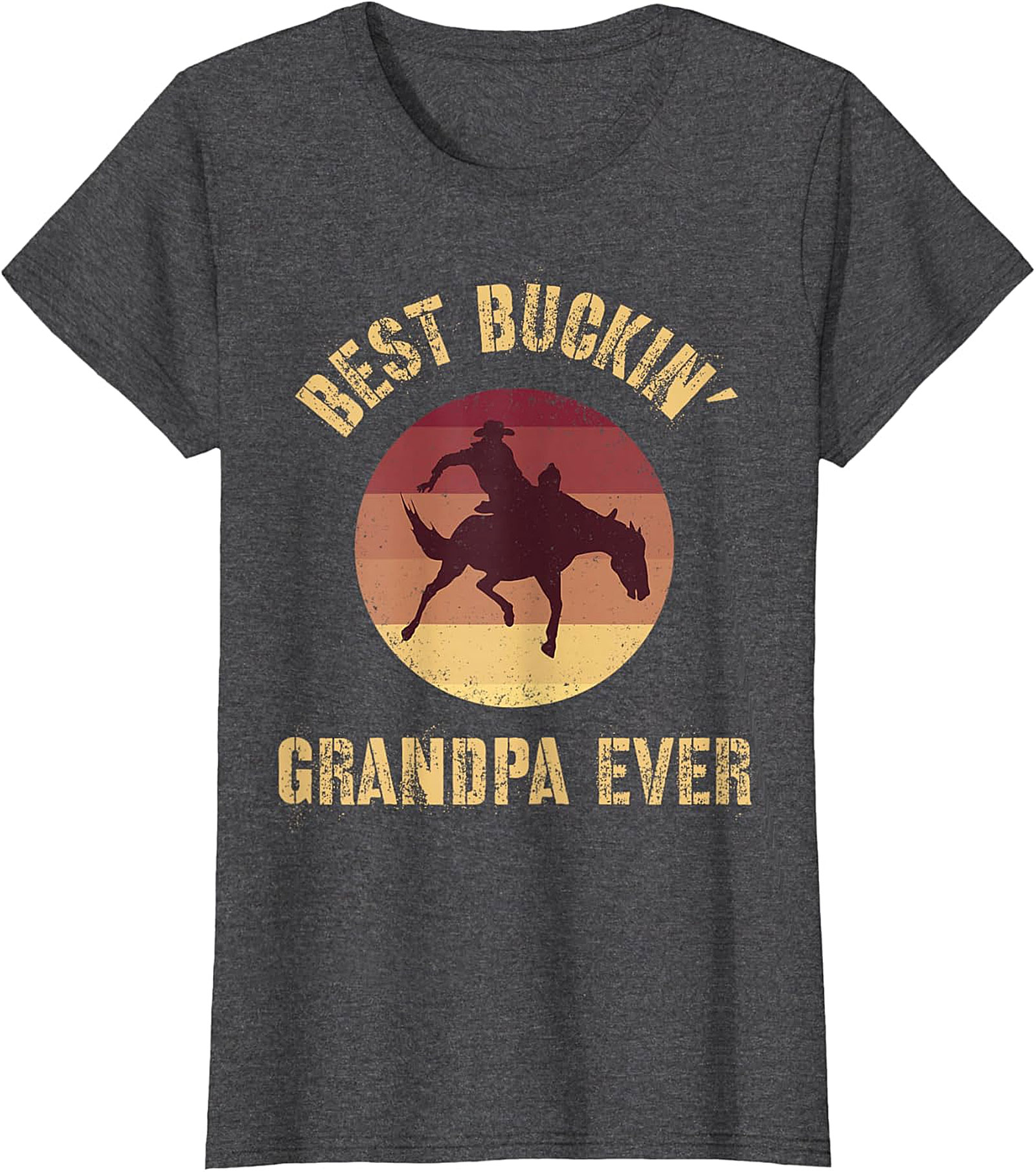 Best Buckin' Grandpa Ever T-Shirt | Funny Western Gift