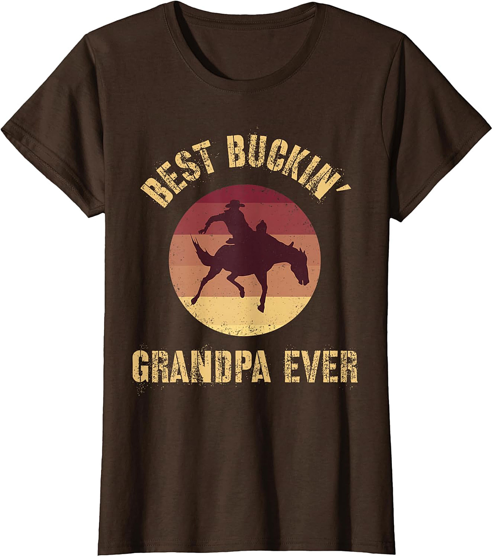 Best Buckin' Grandpa Ever T-Shirt | Funny Western Gift