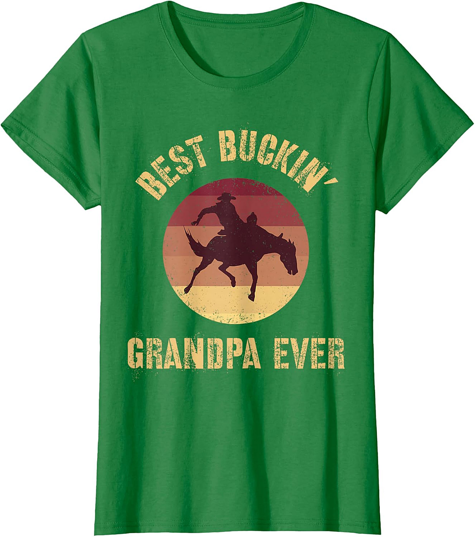 Best Buckin' Grandpa Ever T-Shirt | Funny Western Gift