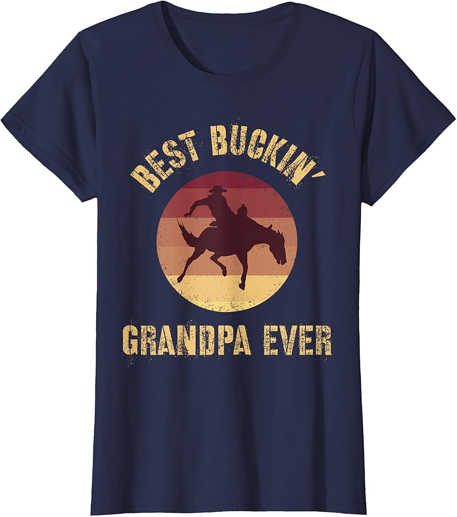 Best Buckin' Grandpa Ever T-Shirt | Funny Western Gift