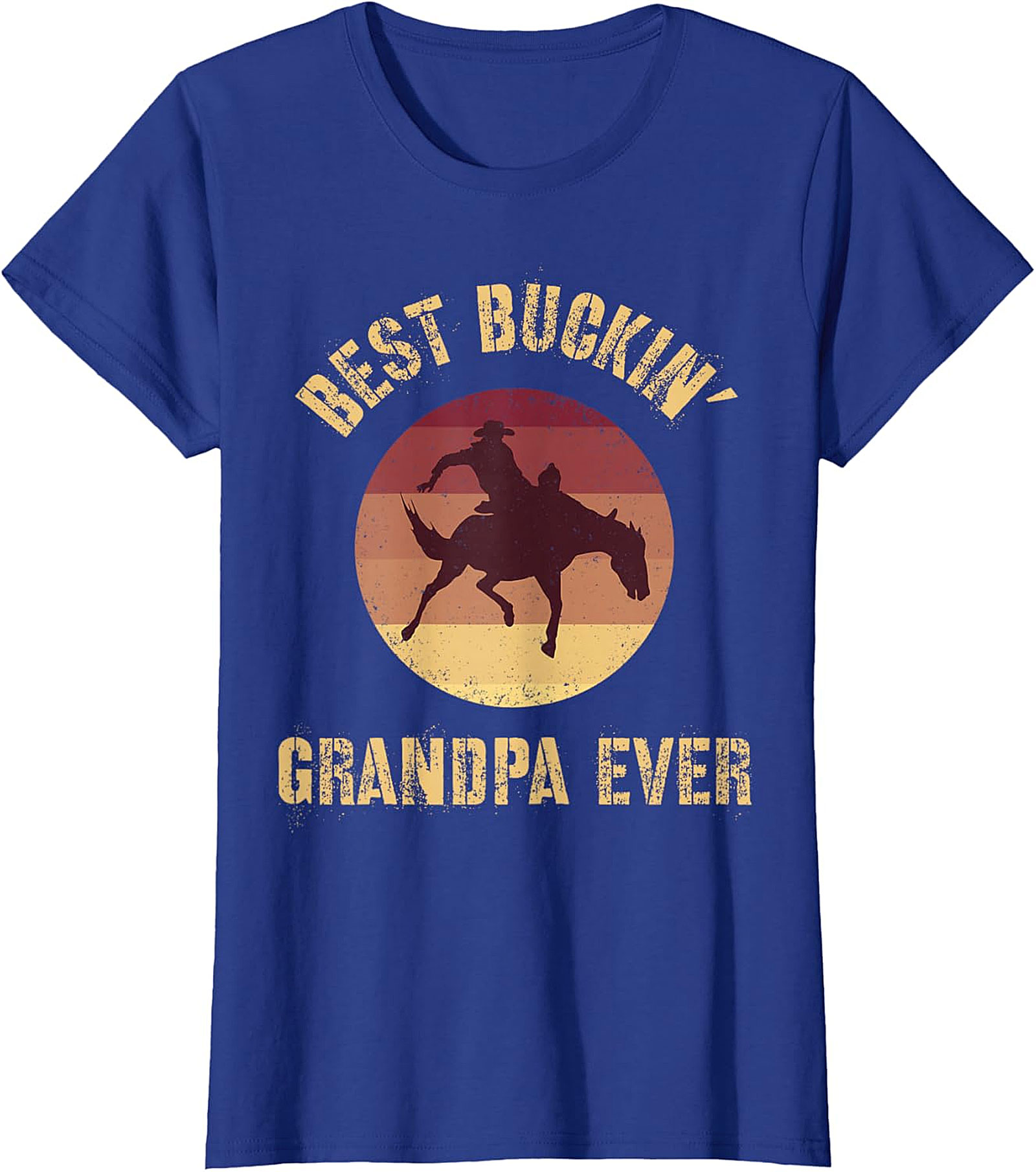 Best Buckin' Grandpa Ever T-Shirt | Funny Western Gift