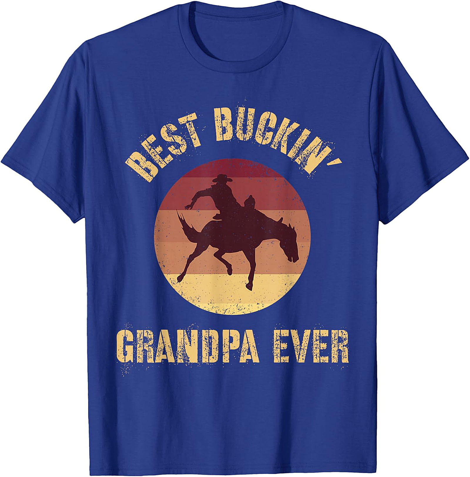 Best Buckin' Grandpa Ever T-Shirt | Funny Western Gift