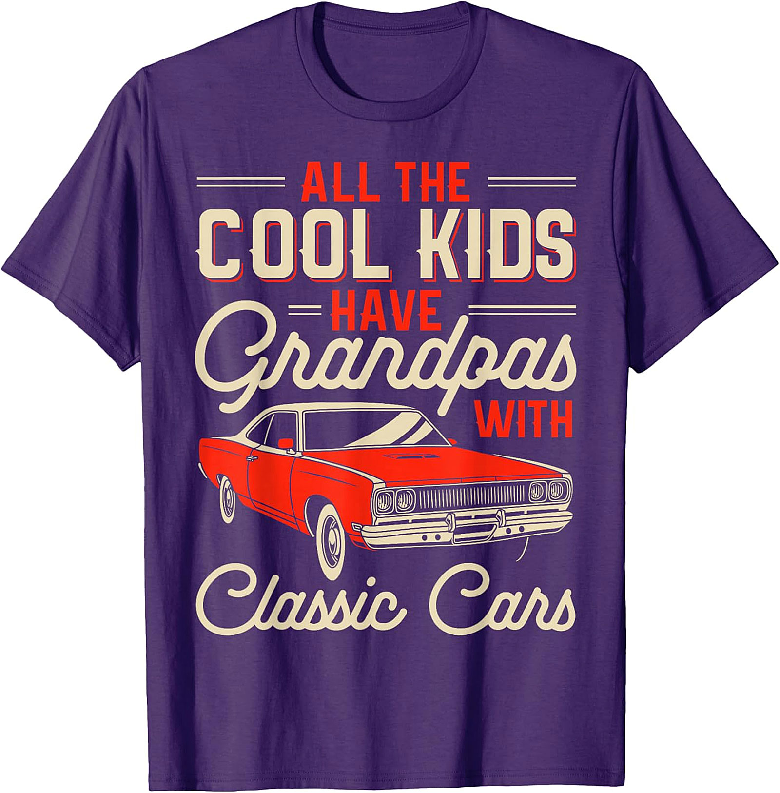  Grandpa Classic Car T-Shirt | Retro Graphic Tee Gift