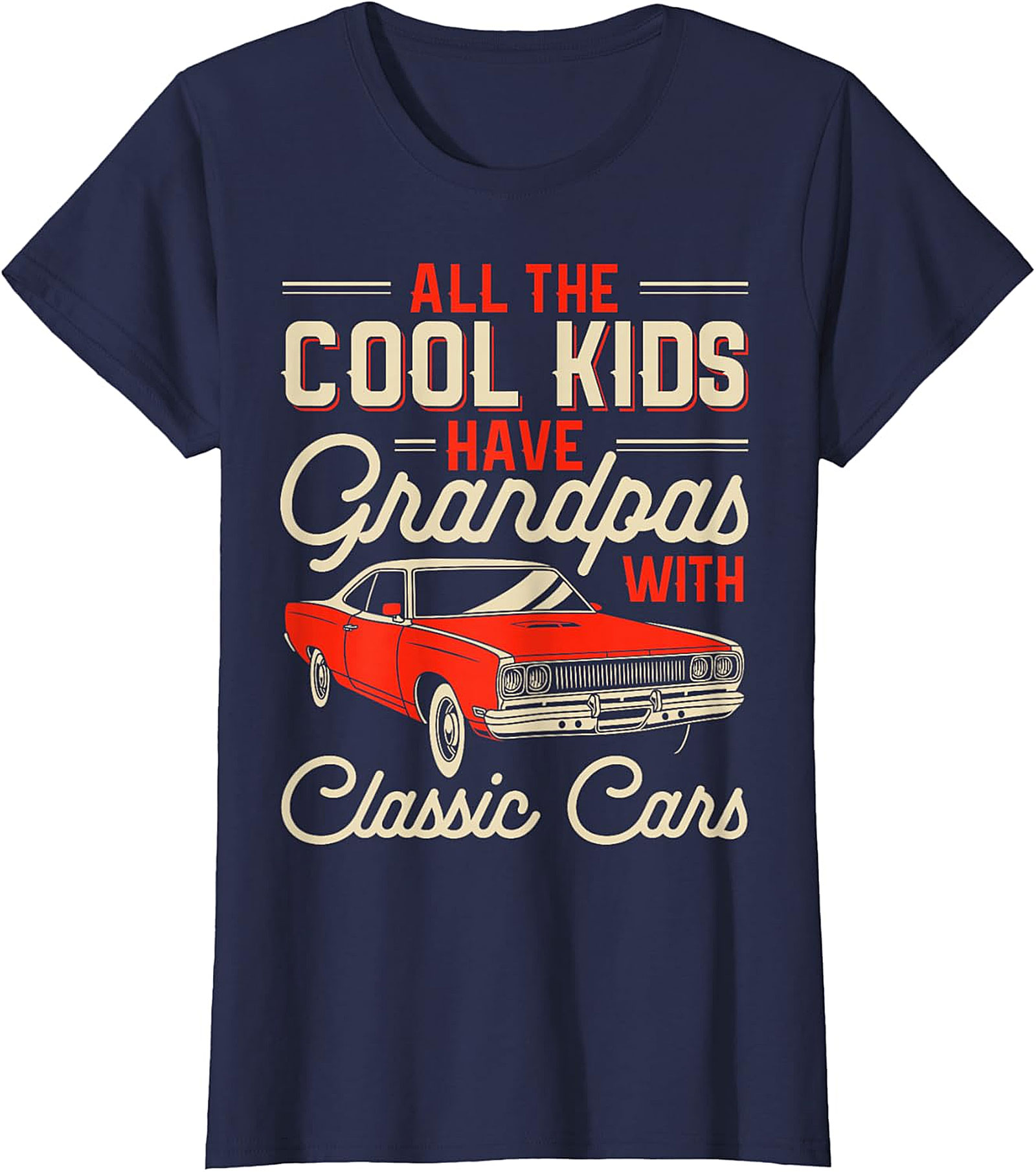  Grandpa Classic Car T-Shirt | Retro Graphic Tee Gift