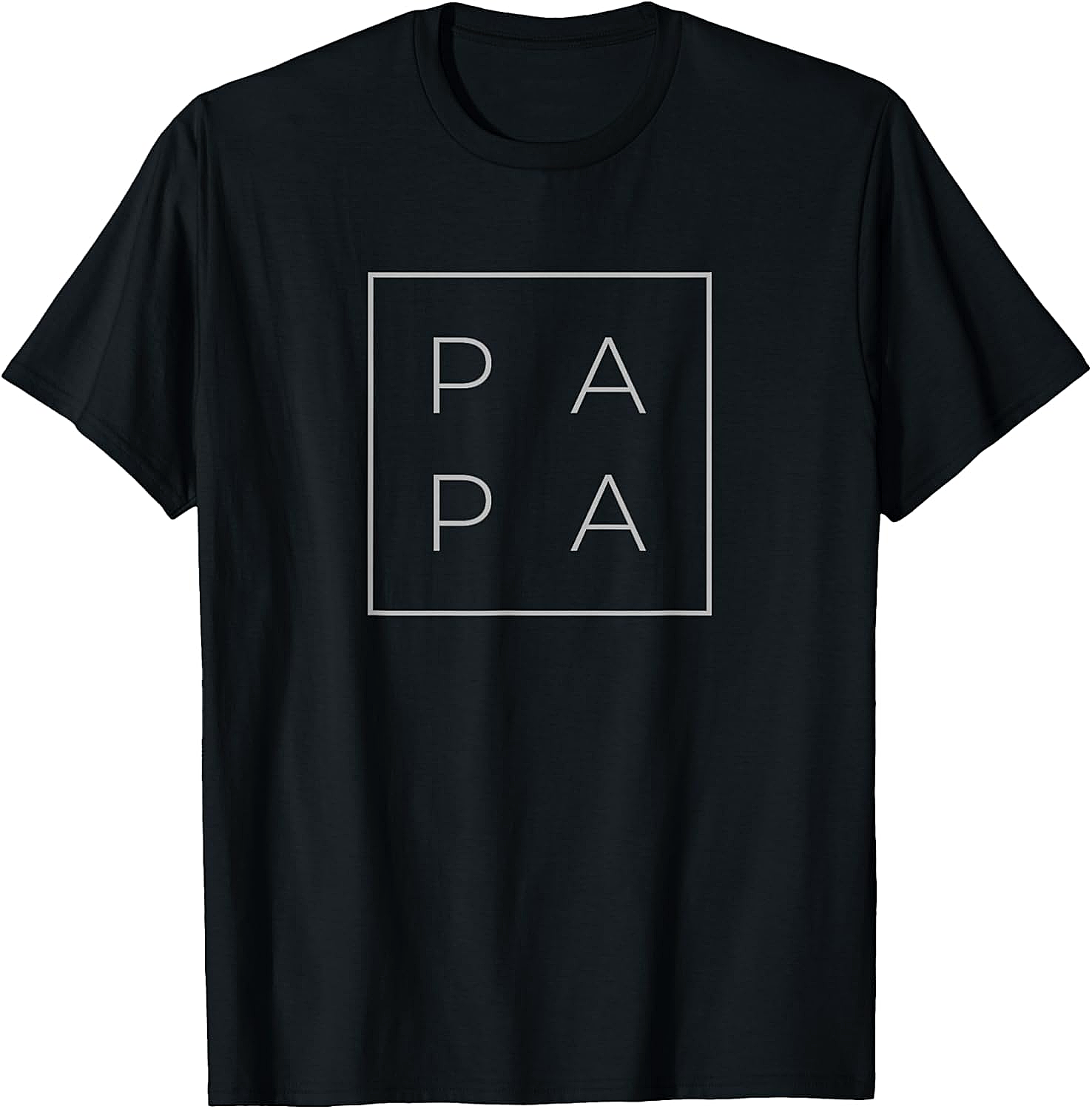 Minimalist Papa Graphic Tee Modern Unisex Dad Shirt