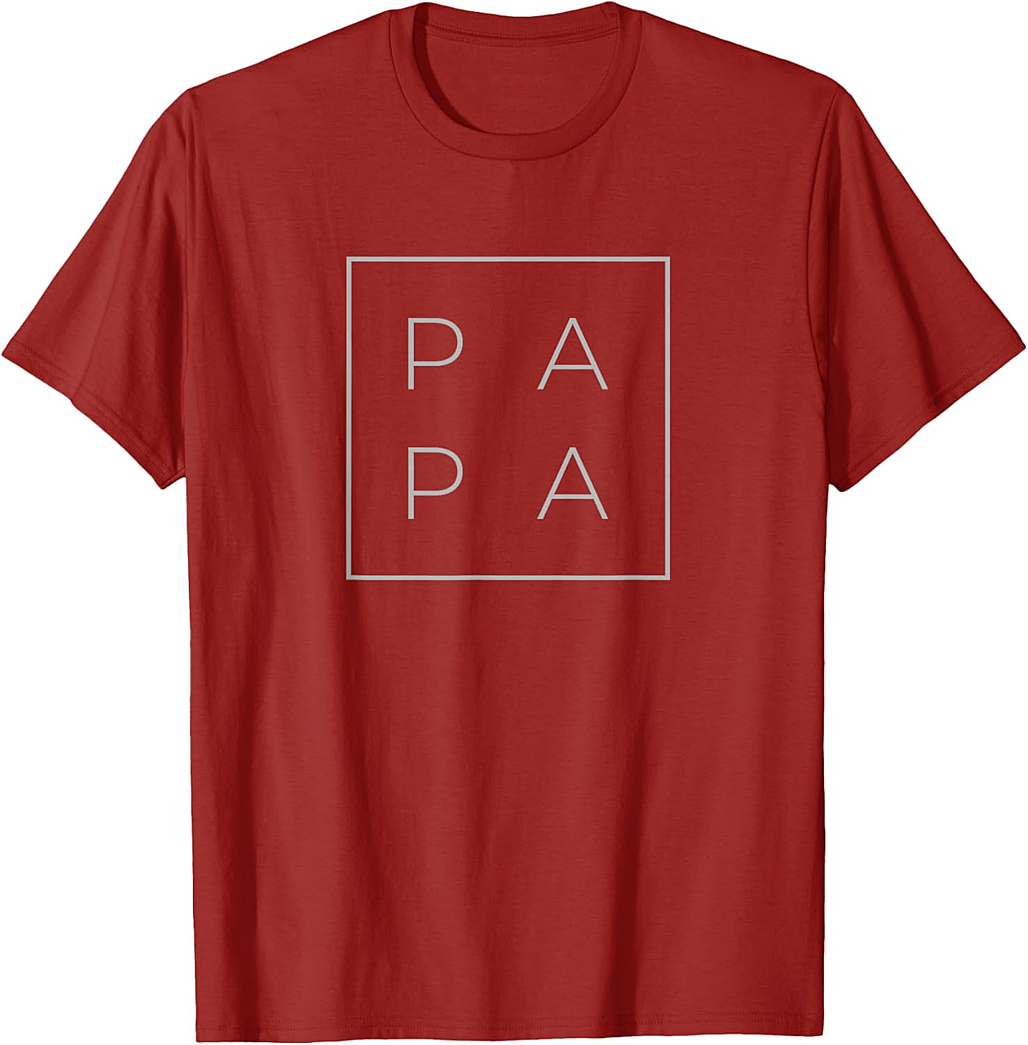 Minimalist Papa Graphic Tee Modern Unisex Dad Shirt