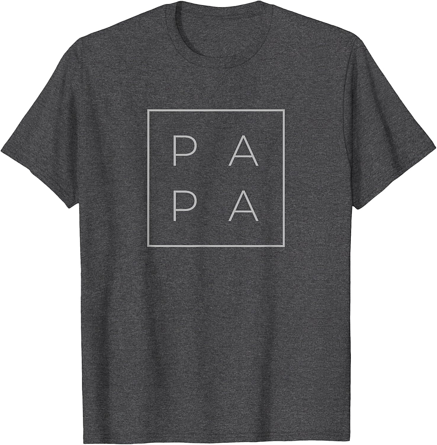 Minimalist Papa Graphic Tee Modern Unisex Dad Shirt
