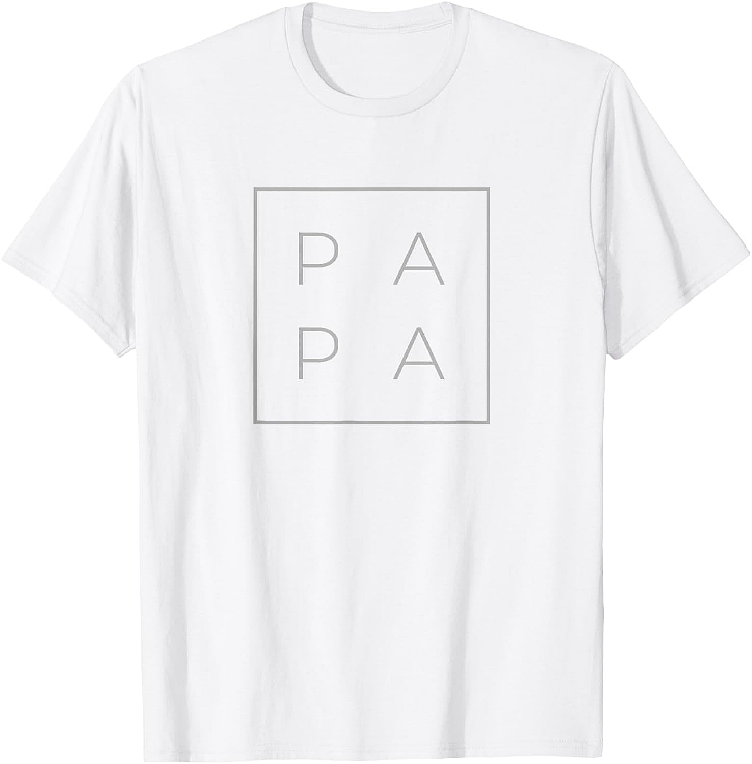Minimalist Papa Graphic Tee Modern Unisex Dad Shirt