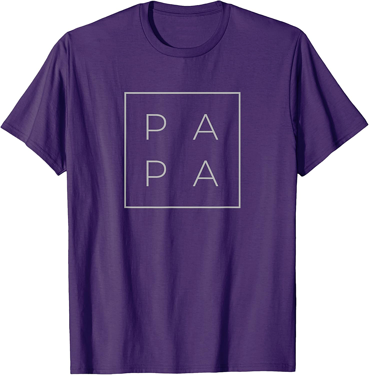 Minimalist Papa Graphic Tee Modern Unisex Dad Shirt