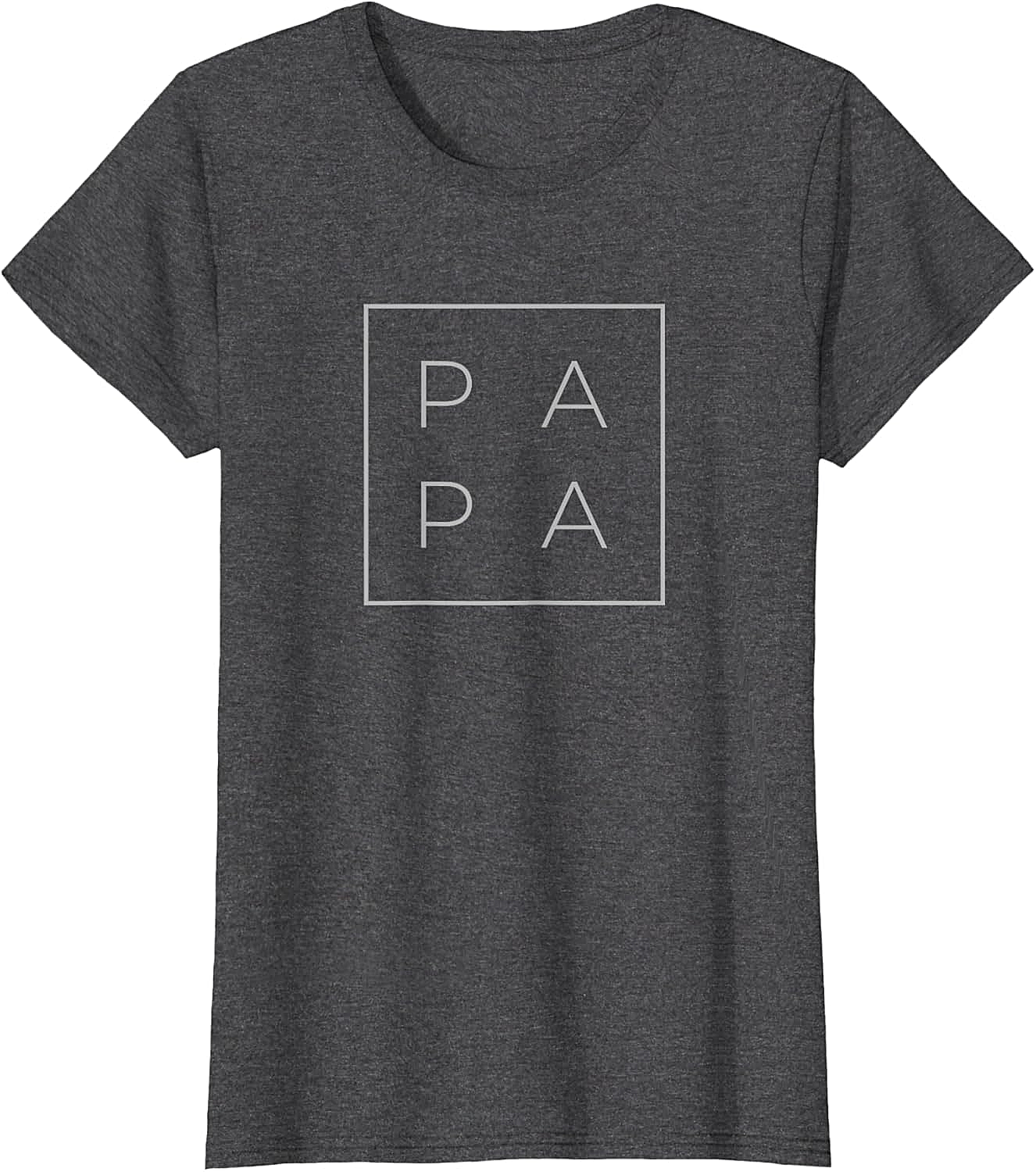 Minimalist Papa Graphic Tee Modern Unisex Dad Shirt