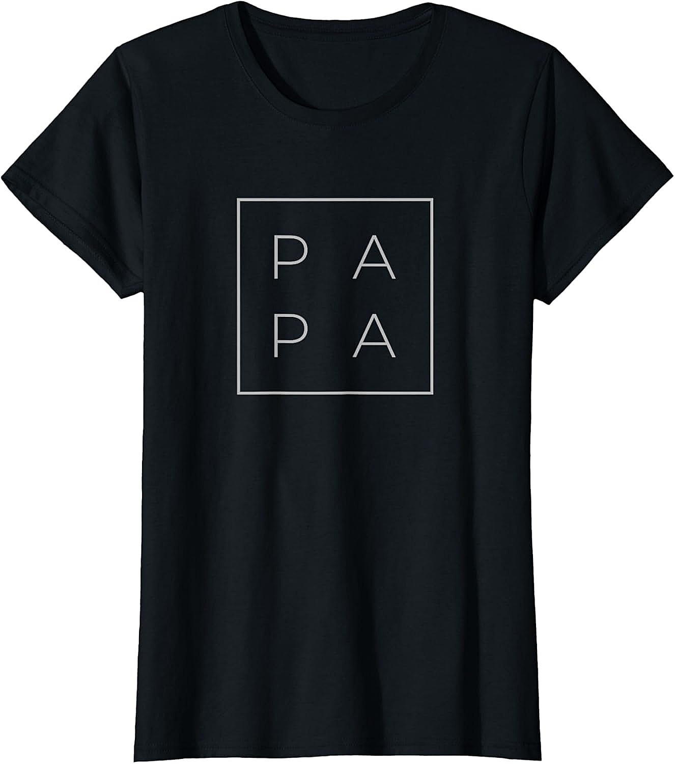 Minimalist Papa Graphic Tee Modern Unisex Dad Shirt