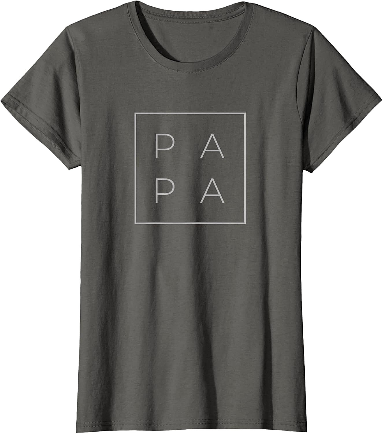 Minimalist Papa Graphic Tee Modern Unisex Dad Shirt