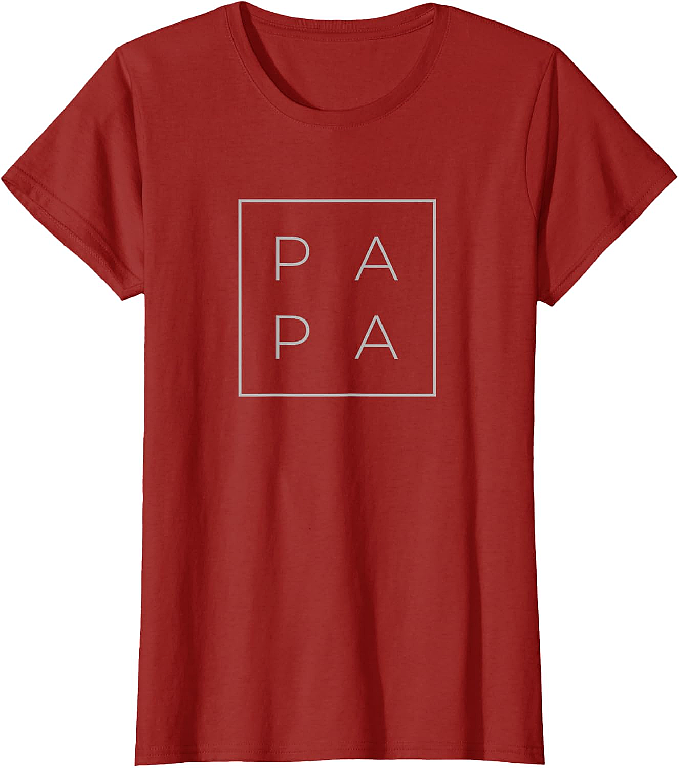 Minimalist Papa Graphic Tee Modern Unisex Dad Shirt