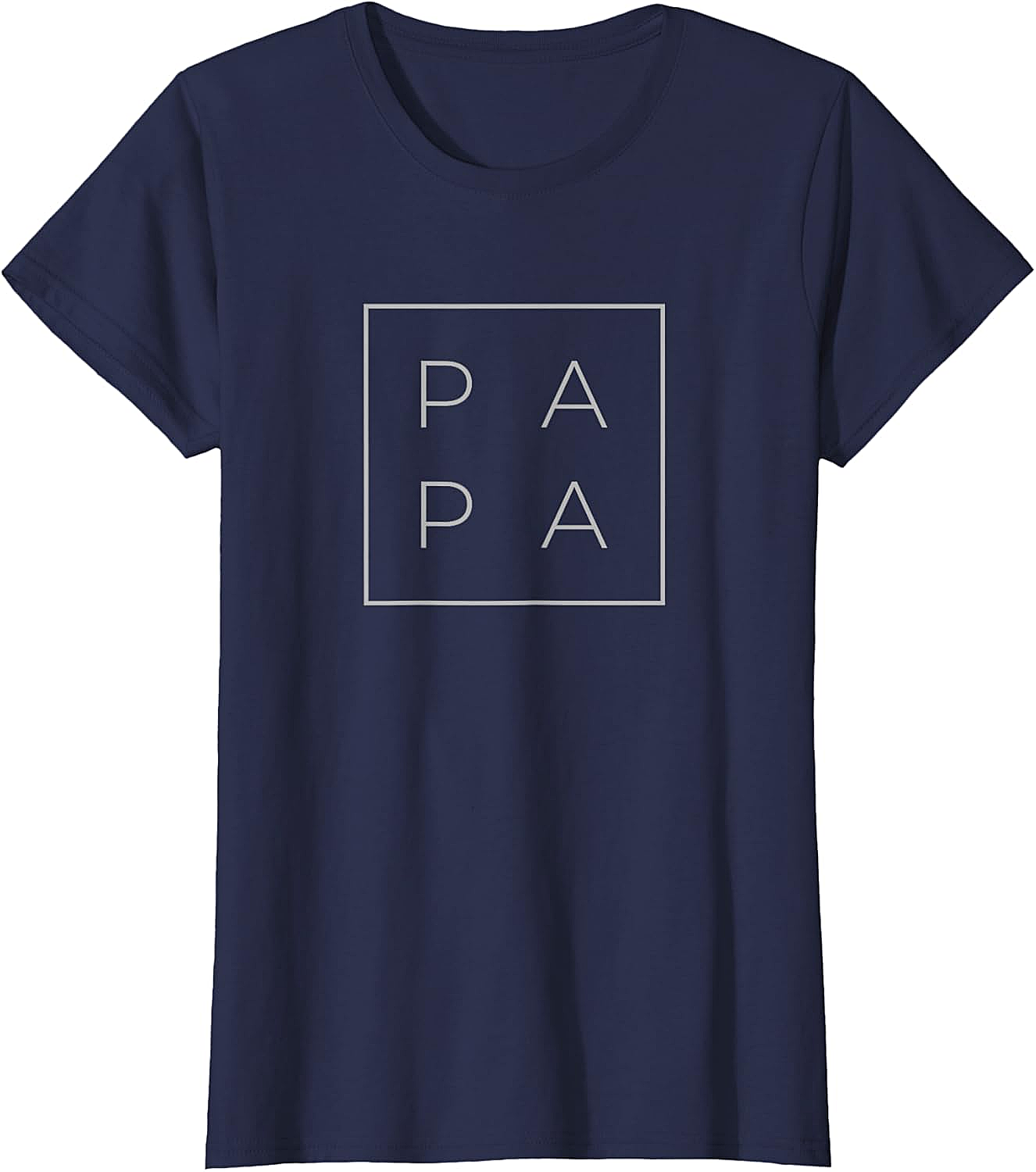 Minimalist Papa Graphic Tee Modern Unisex Dad Shirt