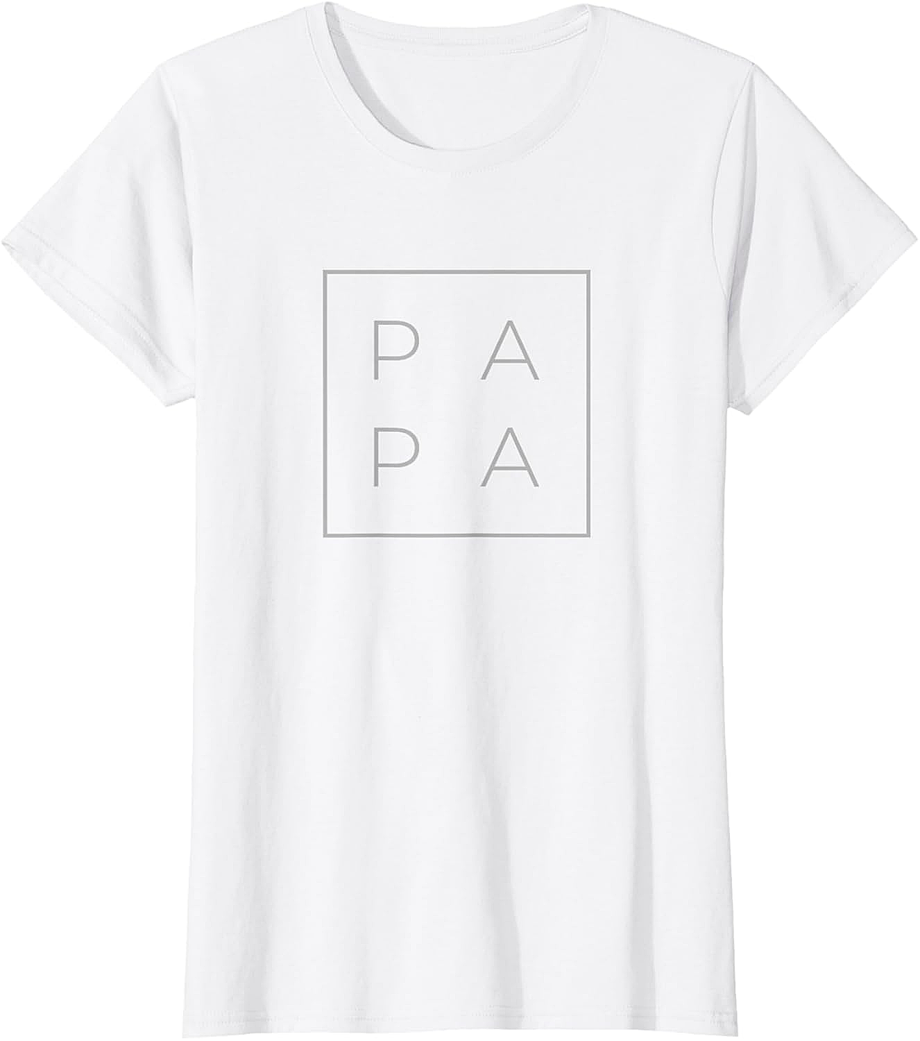 Minimalist Papa Graphic Tee Modern Unisex Dad Shirt