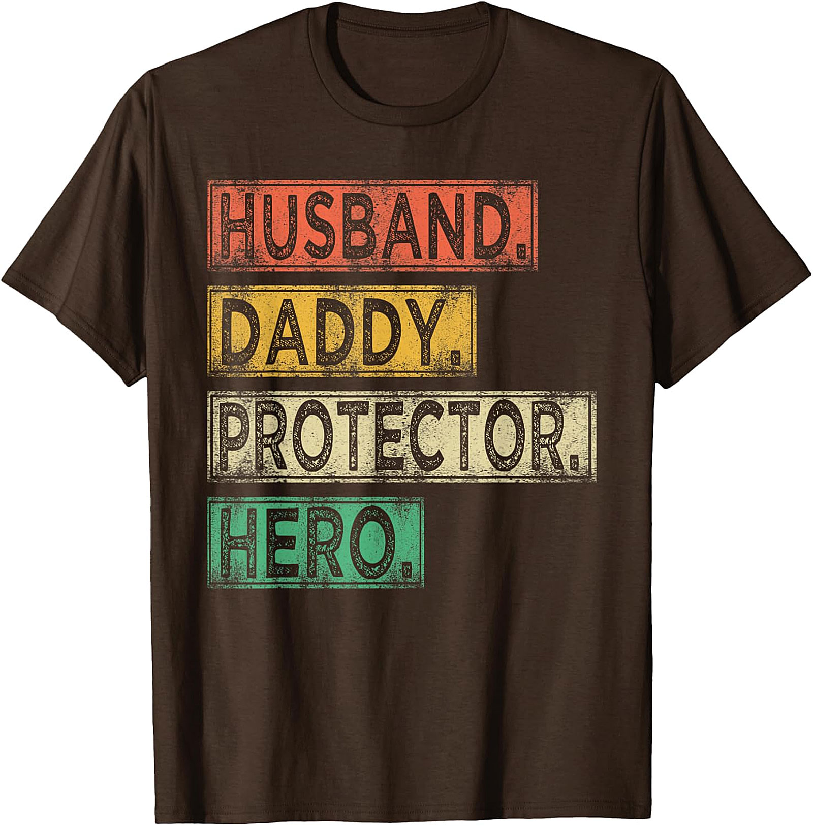 Husband Daddy Protector Hero T-Shirt | Retro Dad Gift