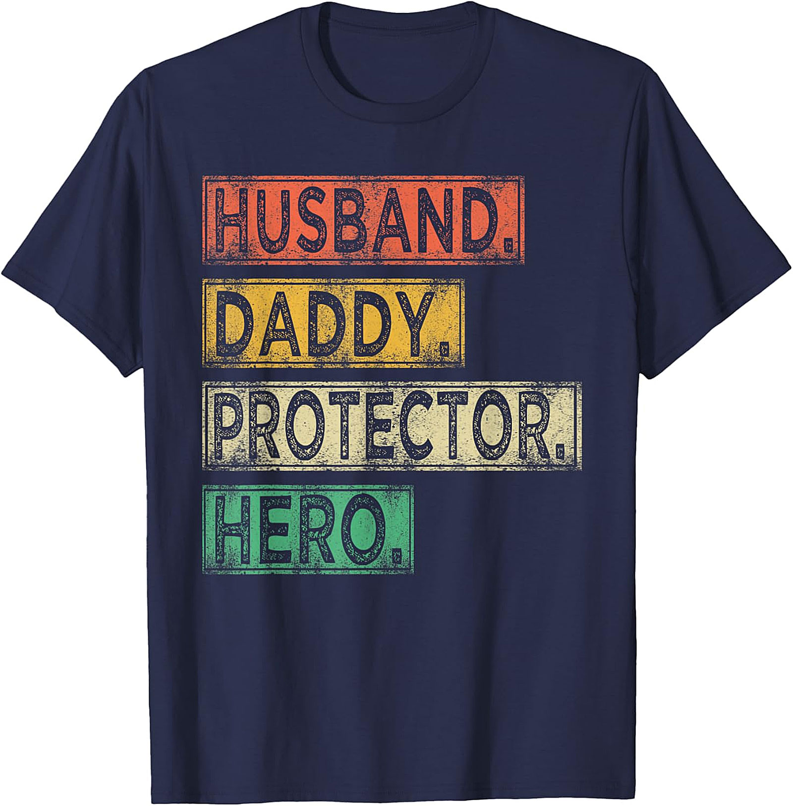 Husband Daddy Protector Hero T-Shirt | Retro Dad Gift