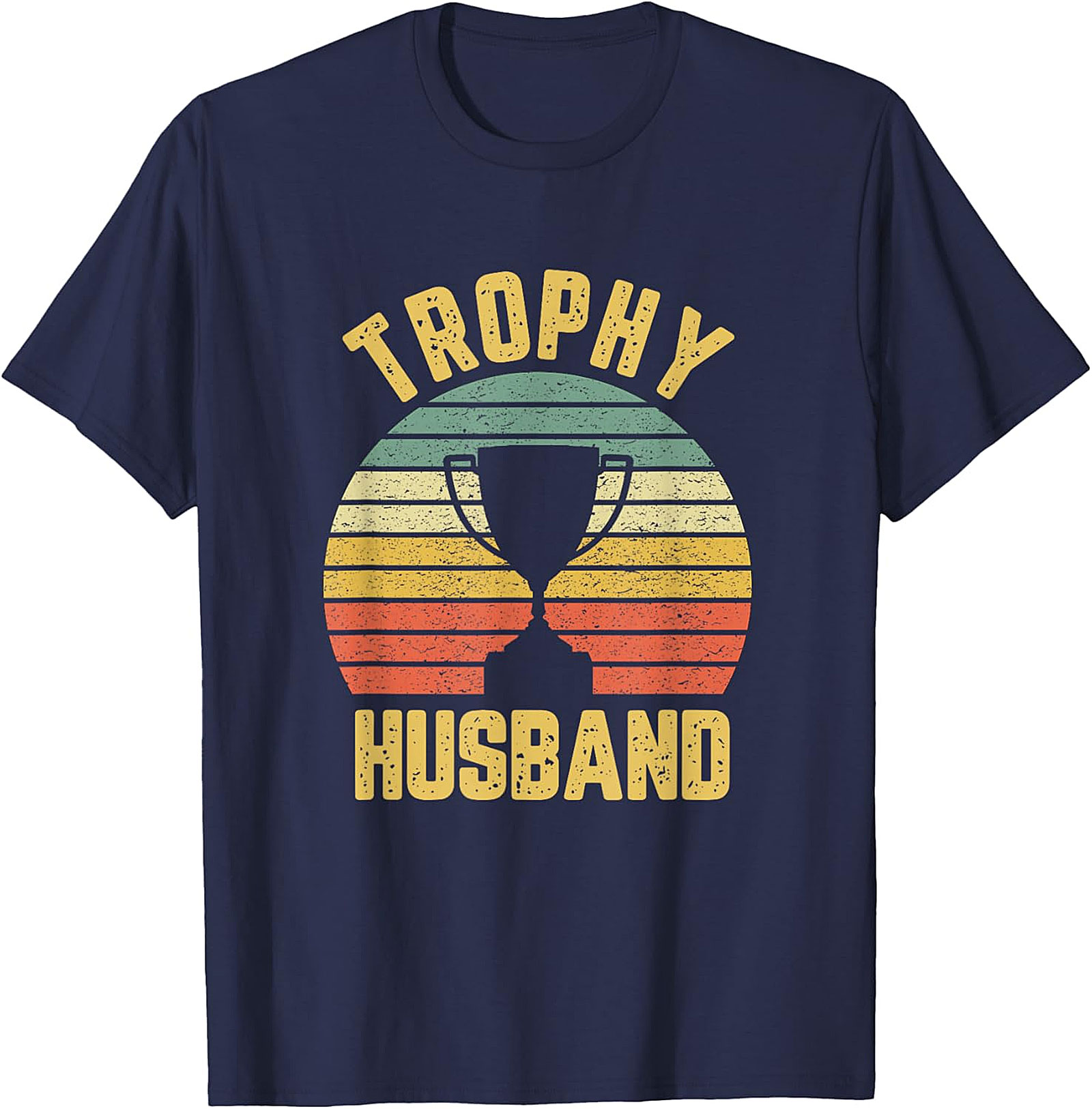Retro Trophy Husband Graphic Tee | Funny Husband Gift Shirt