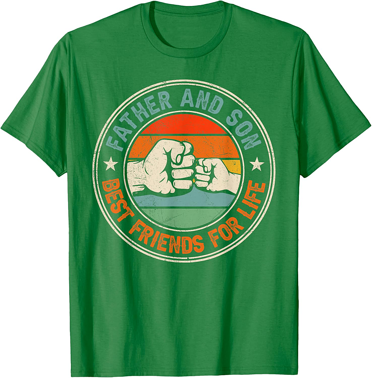 Father & Son Best Friends For Life T-Shirt Retro Tee