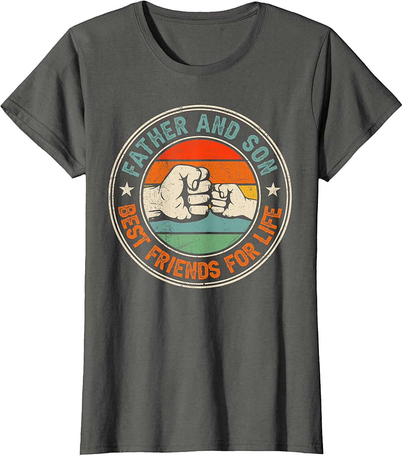 Father & Son Best Friends For Life T-Shirt Retro Tee