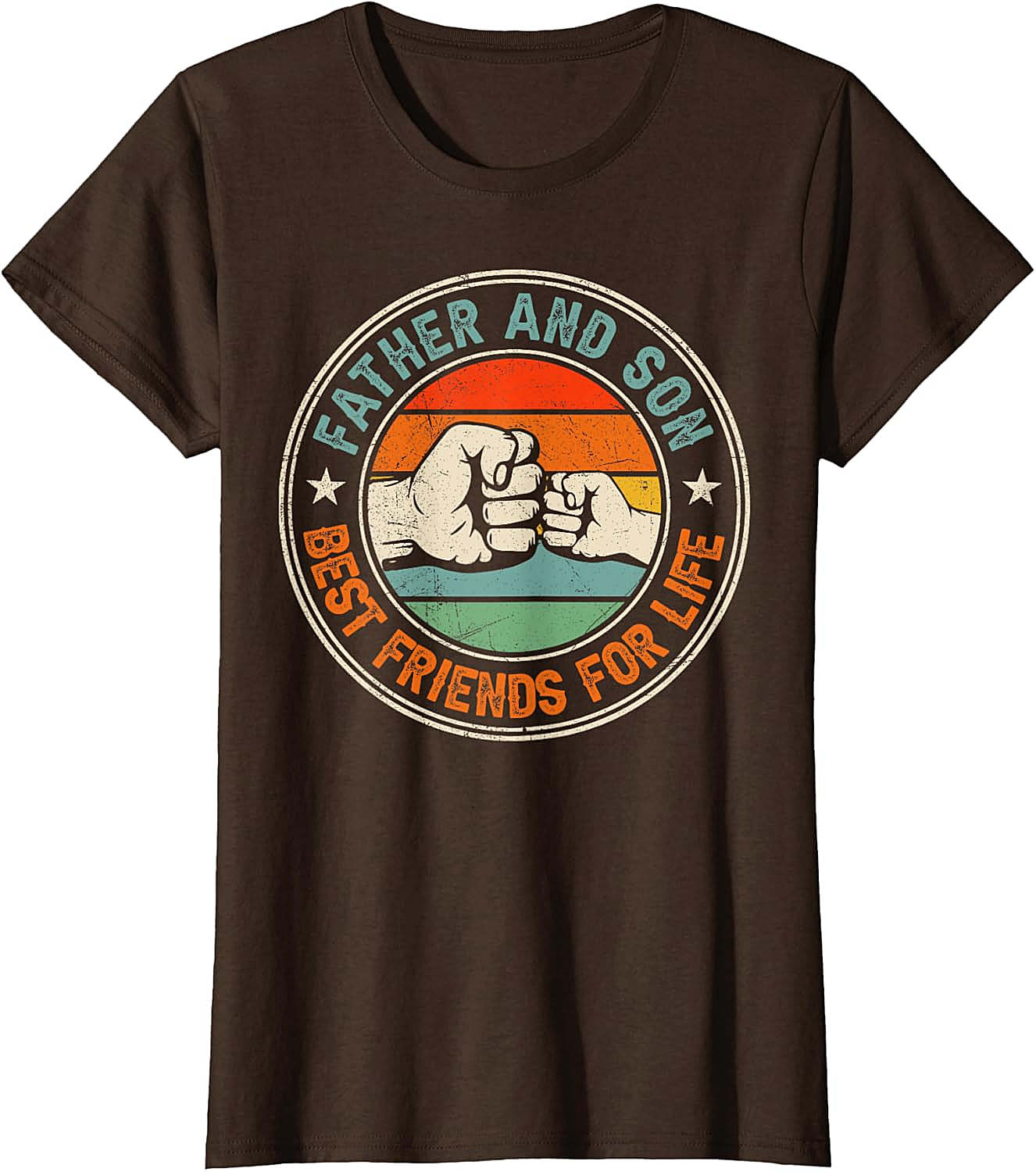 Father & Son Best Friends For Life T-Shirt Retro Tee