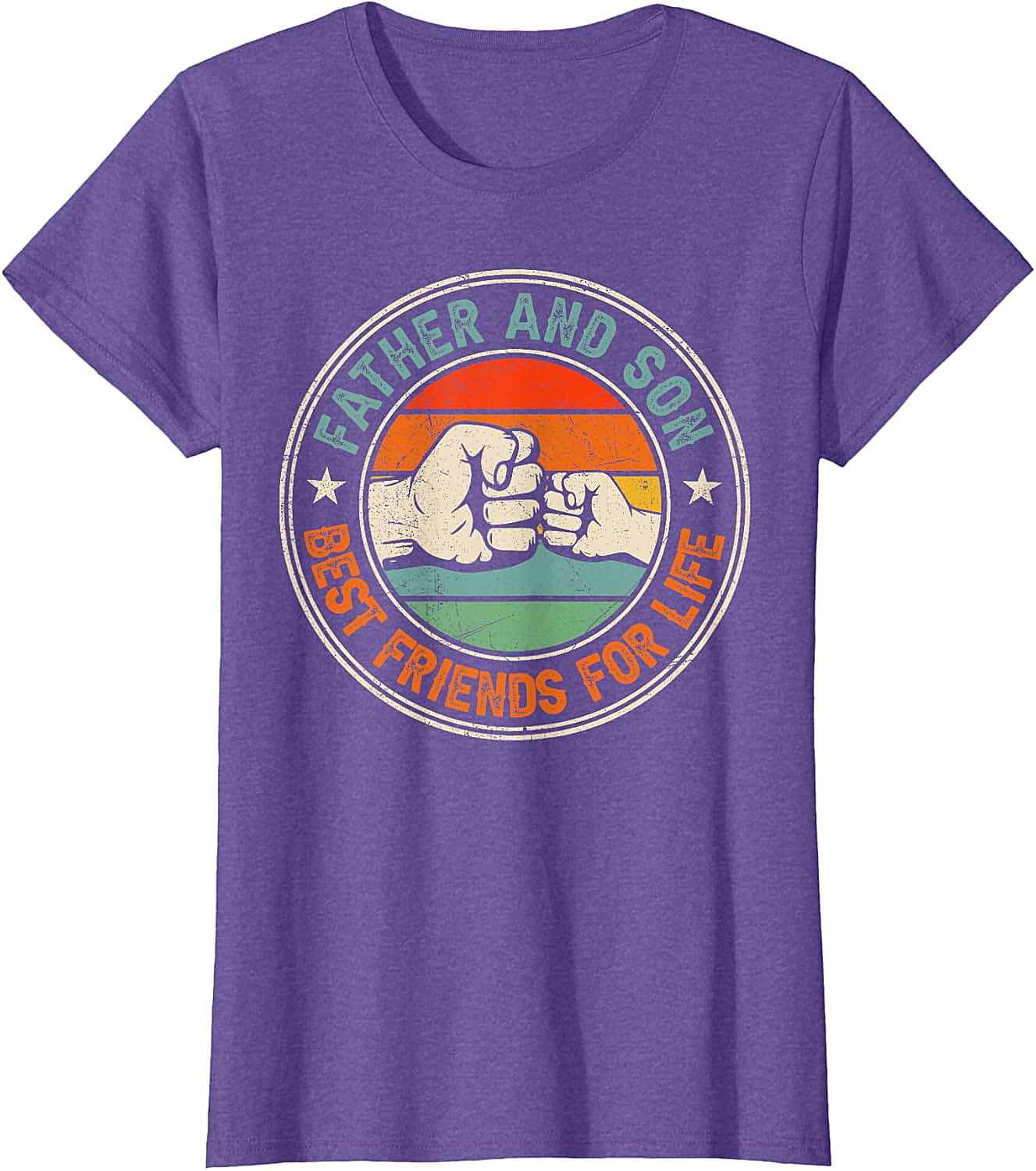 Father & Son Best Friends For Life T-Shirt Retro Tee