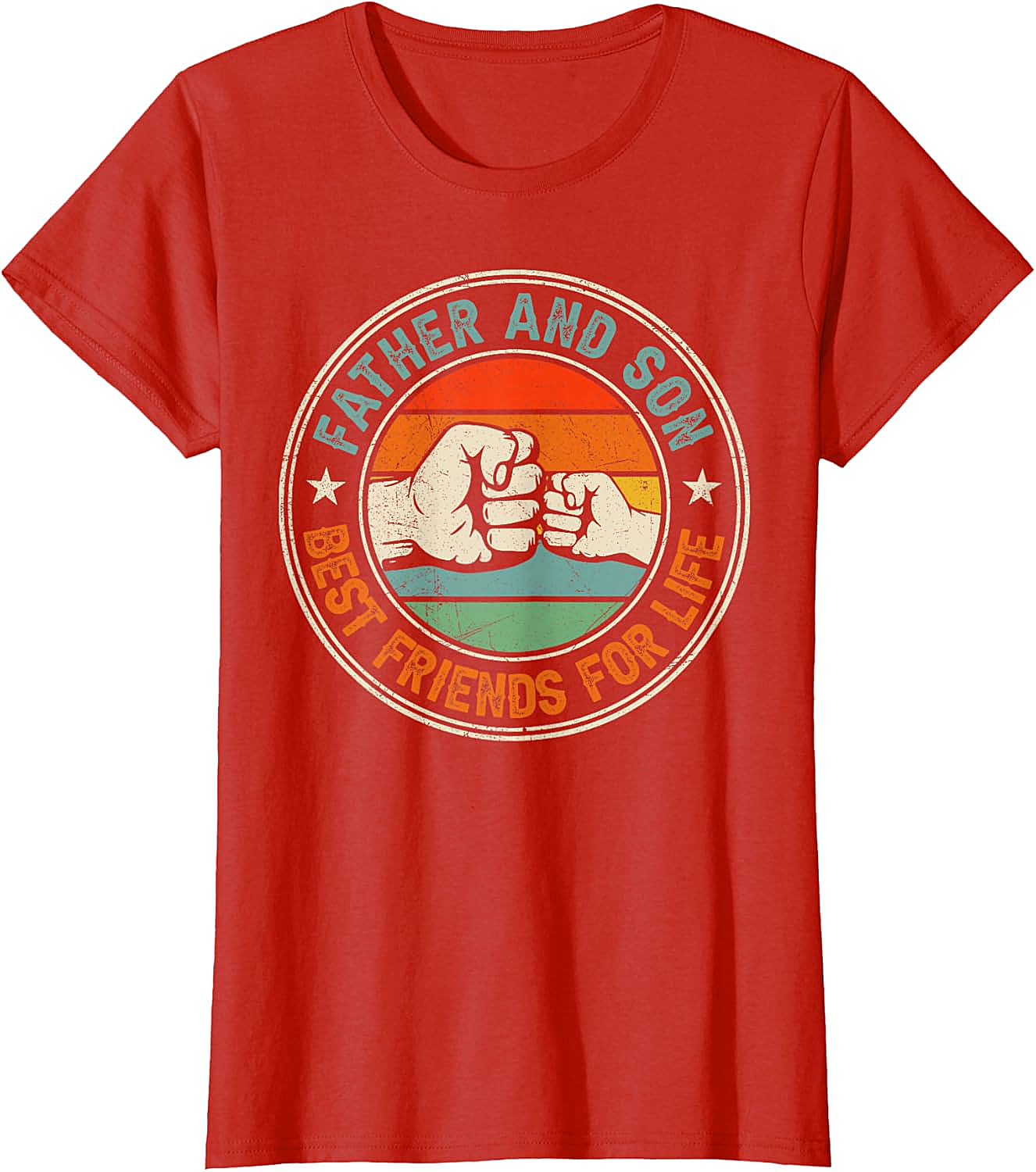 Father & Son Best Friends For Life T-Shirt Retro Tee