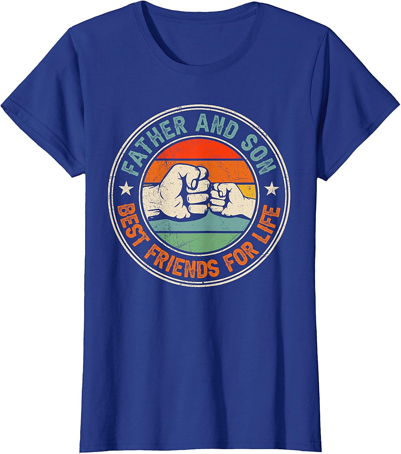 Father & Son Best Friends For Life T-Shirt Retro Tee