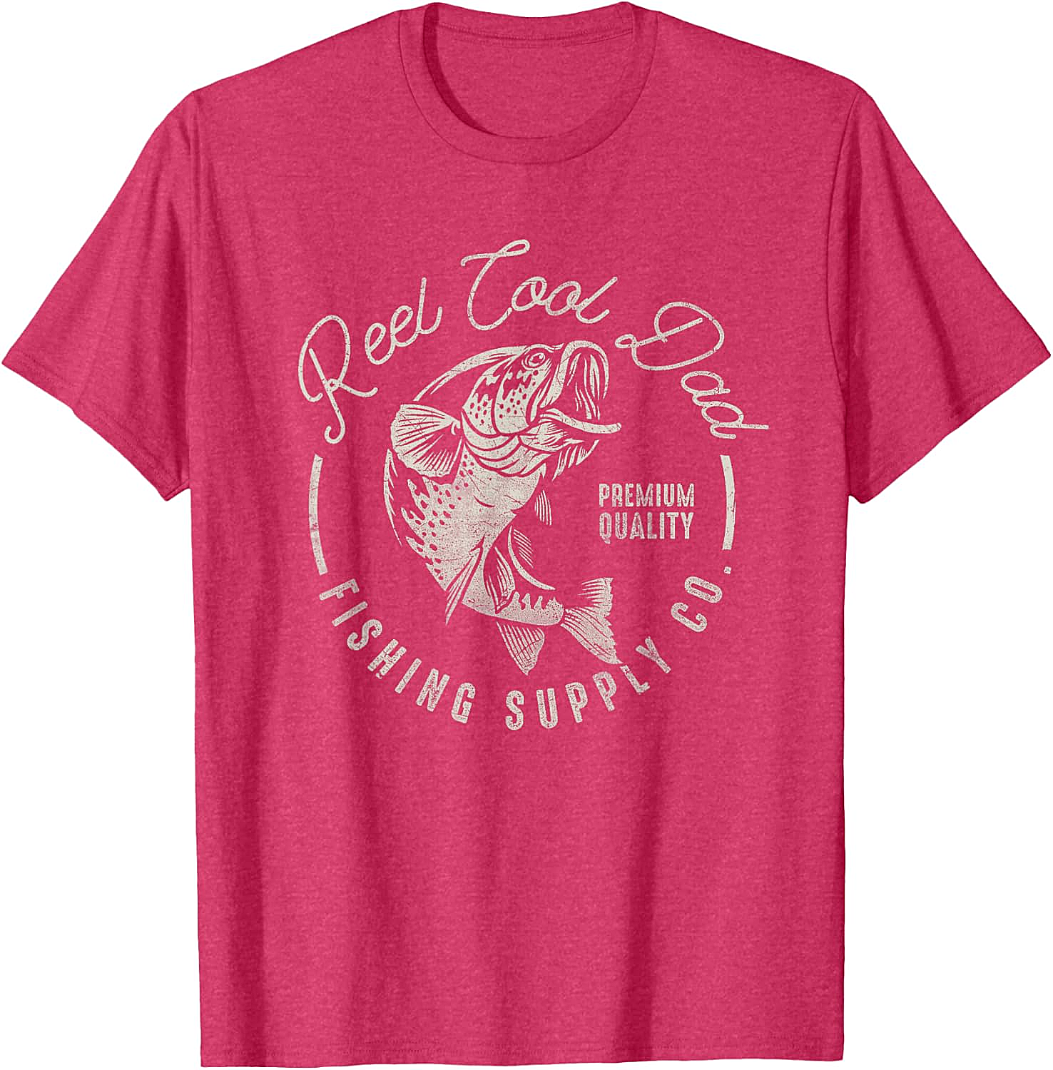 Reel Cool Dad T-Shirt Funny Fishing Graphic Tee