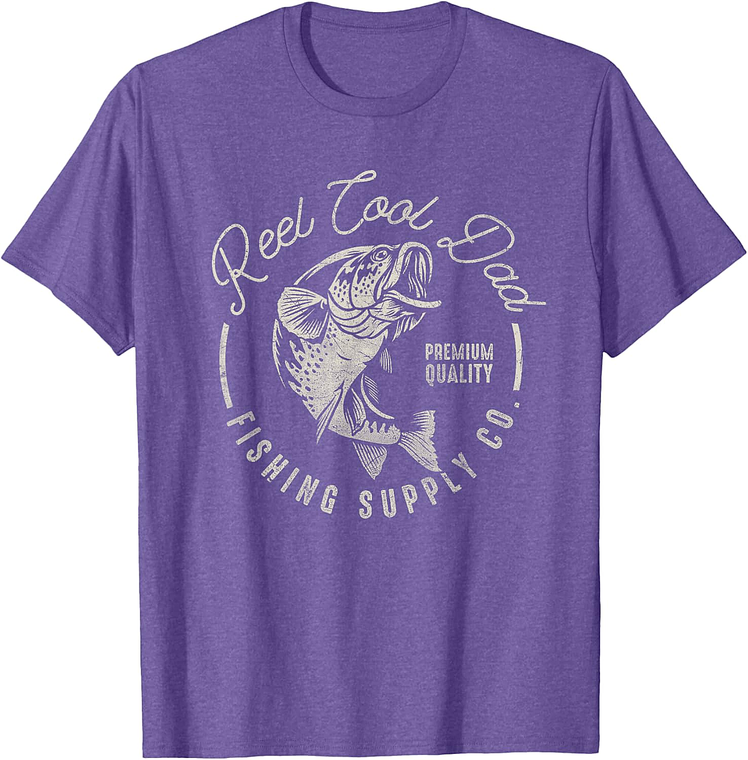  Reel Cool Dad T-Shirt Funny Fishing Graphic Tee