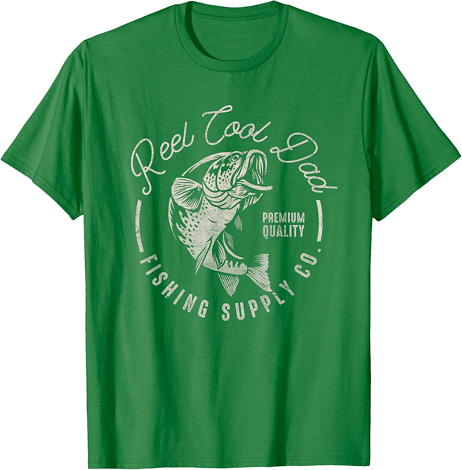  Reel Cool Dad T-Shirt Funny Fishing Graphic Tee