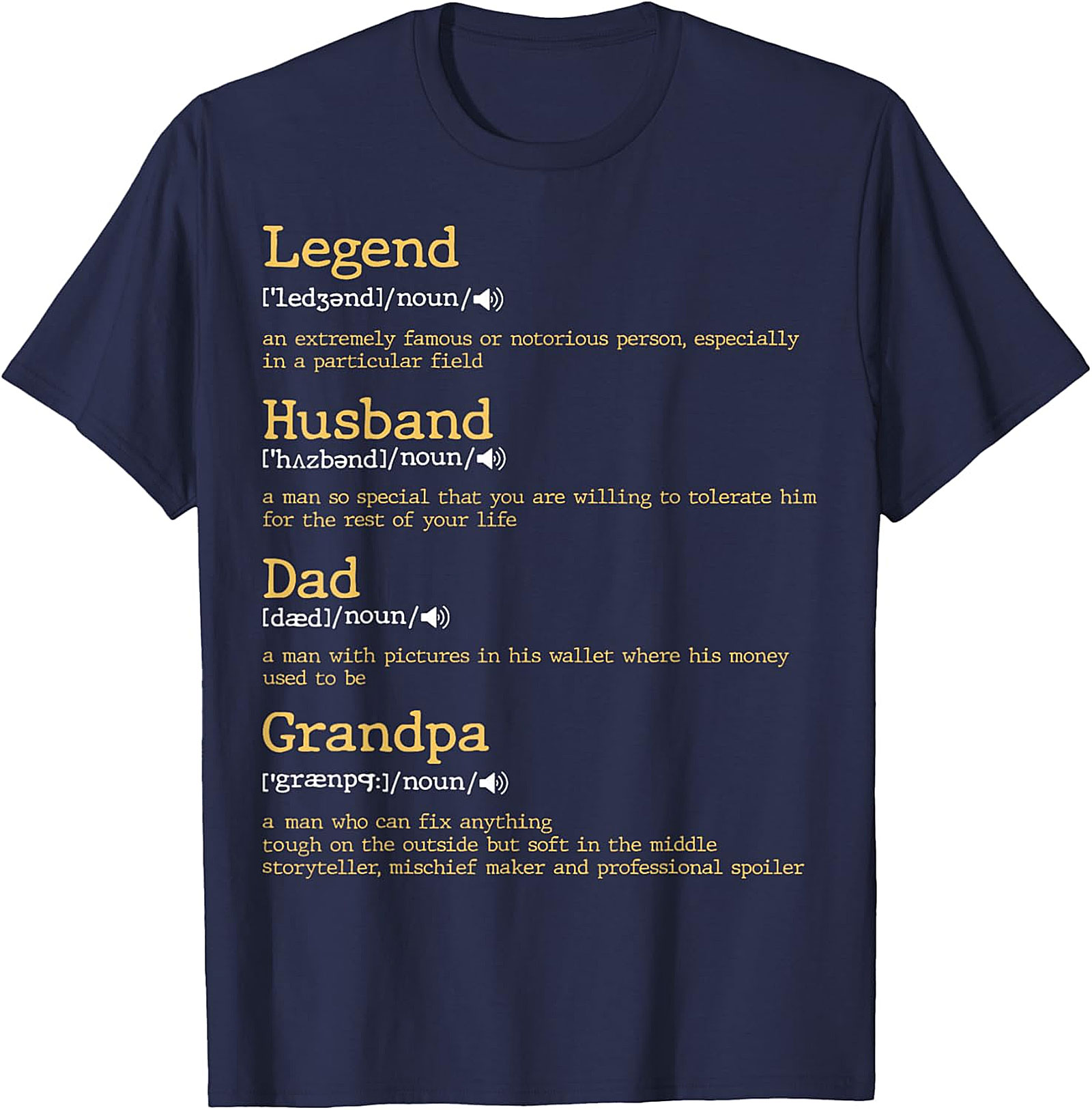 Legend Husband Dad Grandpa T-Shirt | Funny Gift Tee