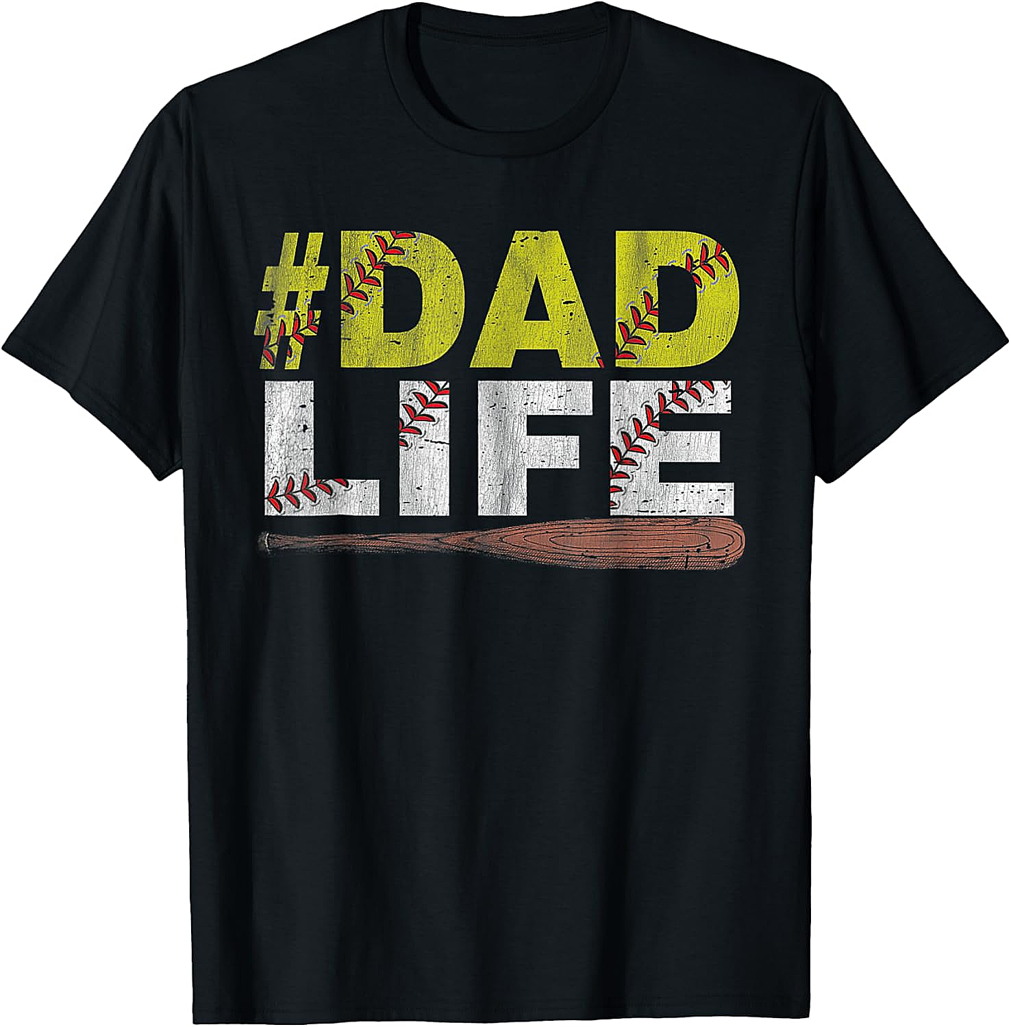 Dad Life Softball Dad T-Shirt Funny Sports Dad Tee