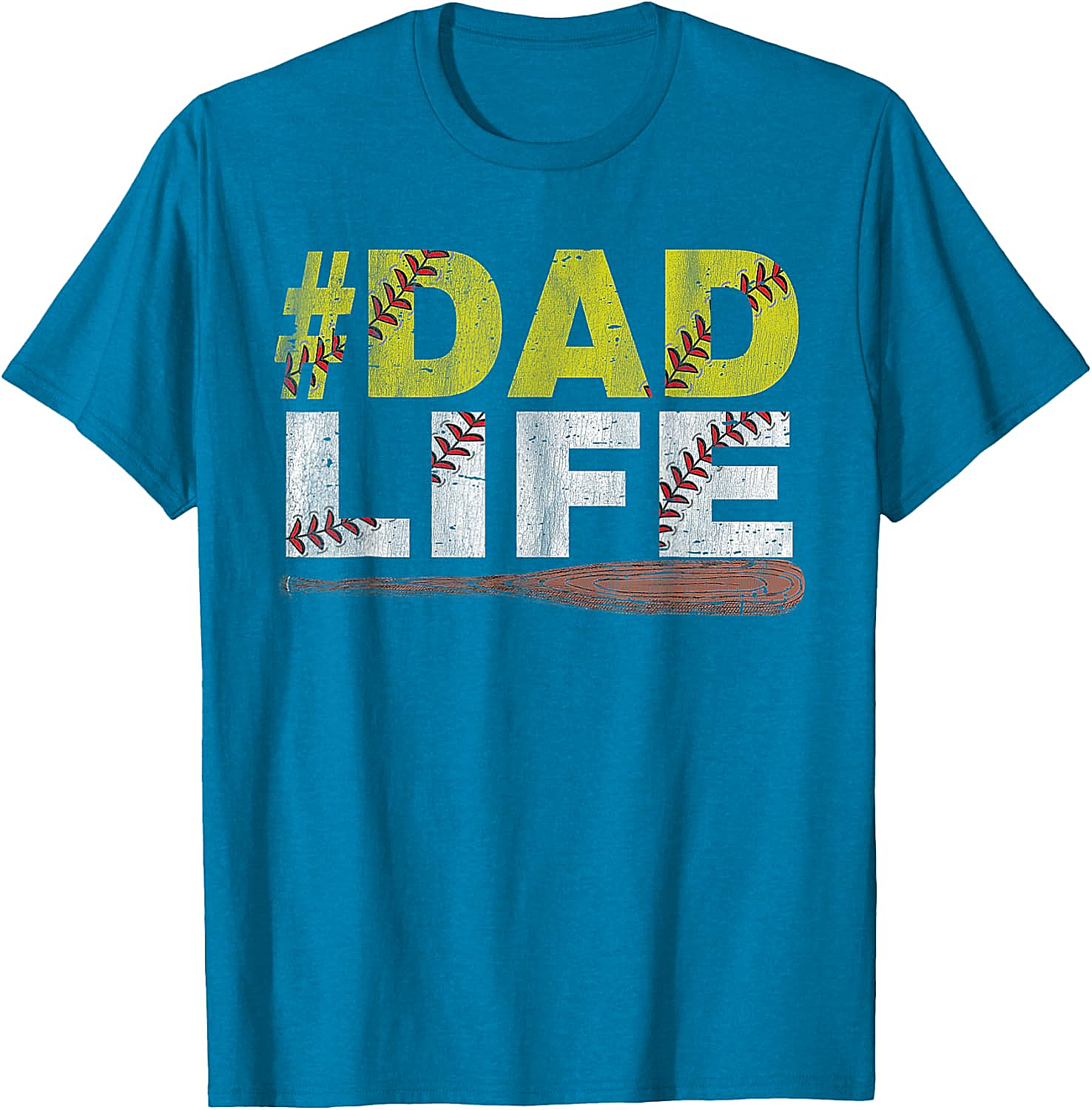 Dad Life Softball Dad T-Shirt Funny Sports Dad Tee