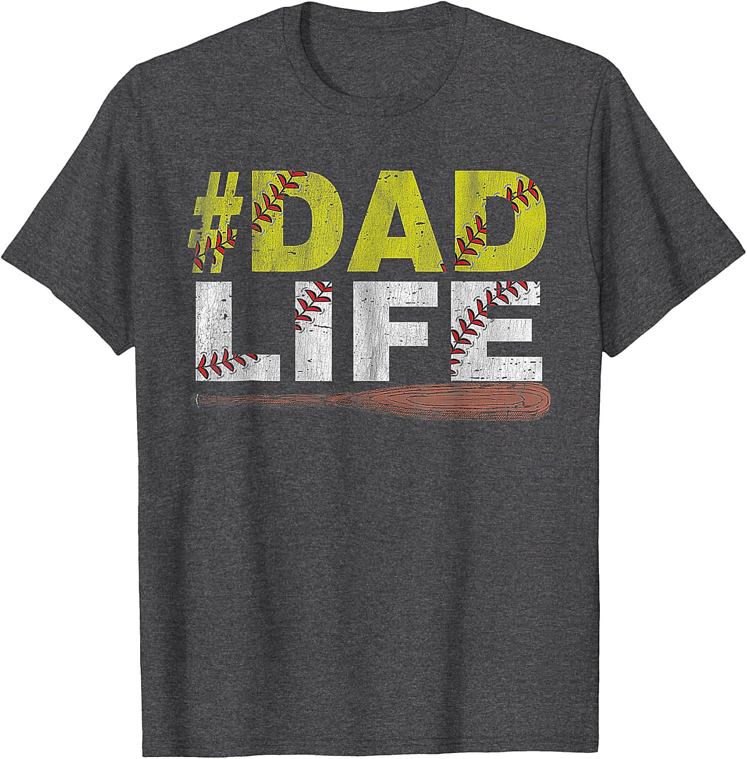 Dad Life Softball Dad T-Shirt Funny Sports Dad Tee