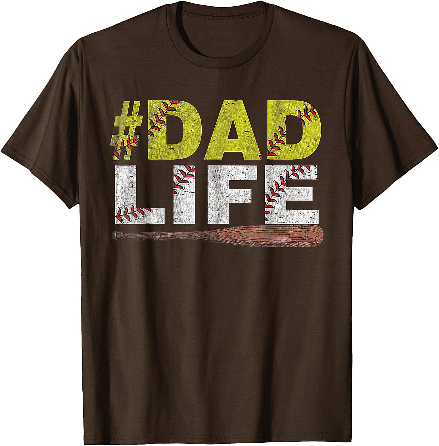 Dad Life Softball Dad T-Shirt Funny Sports Dad Tee