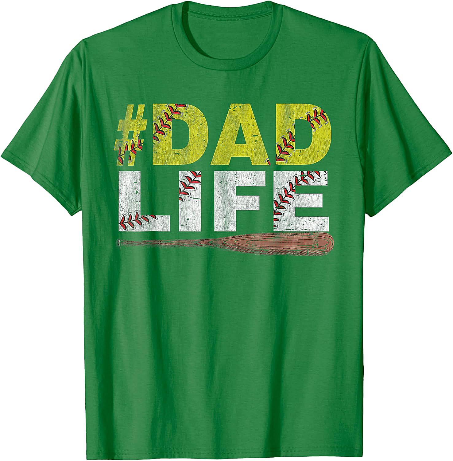 Dad Life Softball Dad T-Shirt Funny Sports Dad Tee