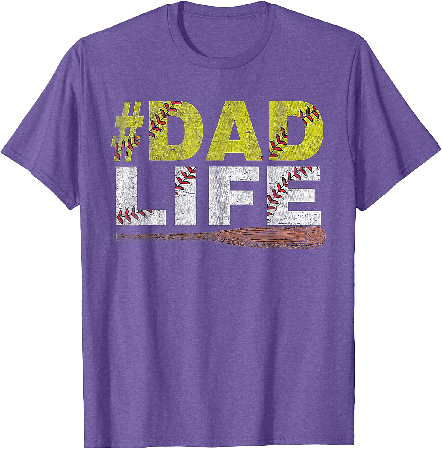 Dad Life Softball Dad T-Shirt Funny Sports Dad Tee