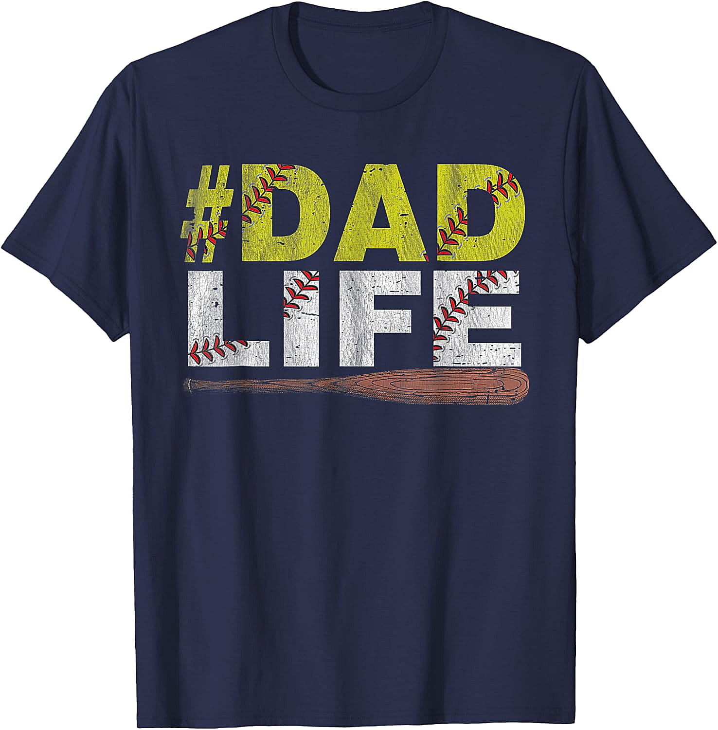 Dad Life Softball Dad T-Shirt Funny Sports Dad Tee