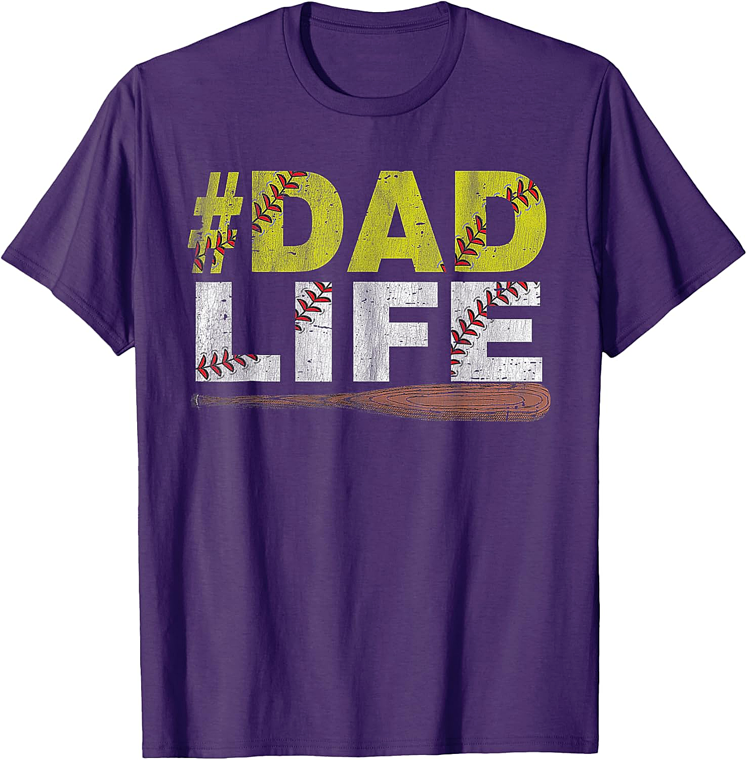 Dad Life Softball Dad T-Shirt Funny Sports Dad Tee
