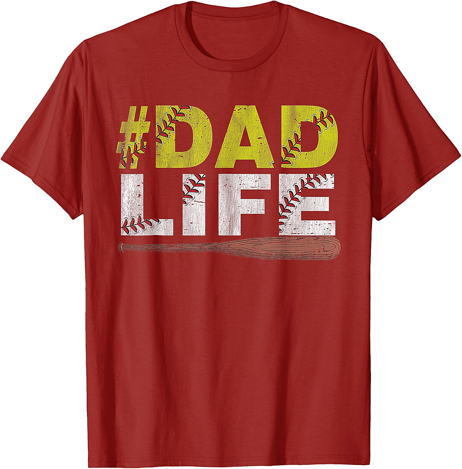 Dad Life Softball Dad T-Shirt Funny Sports Dad Tee