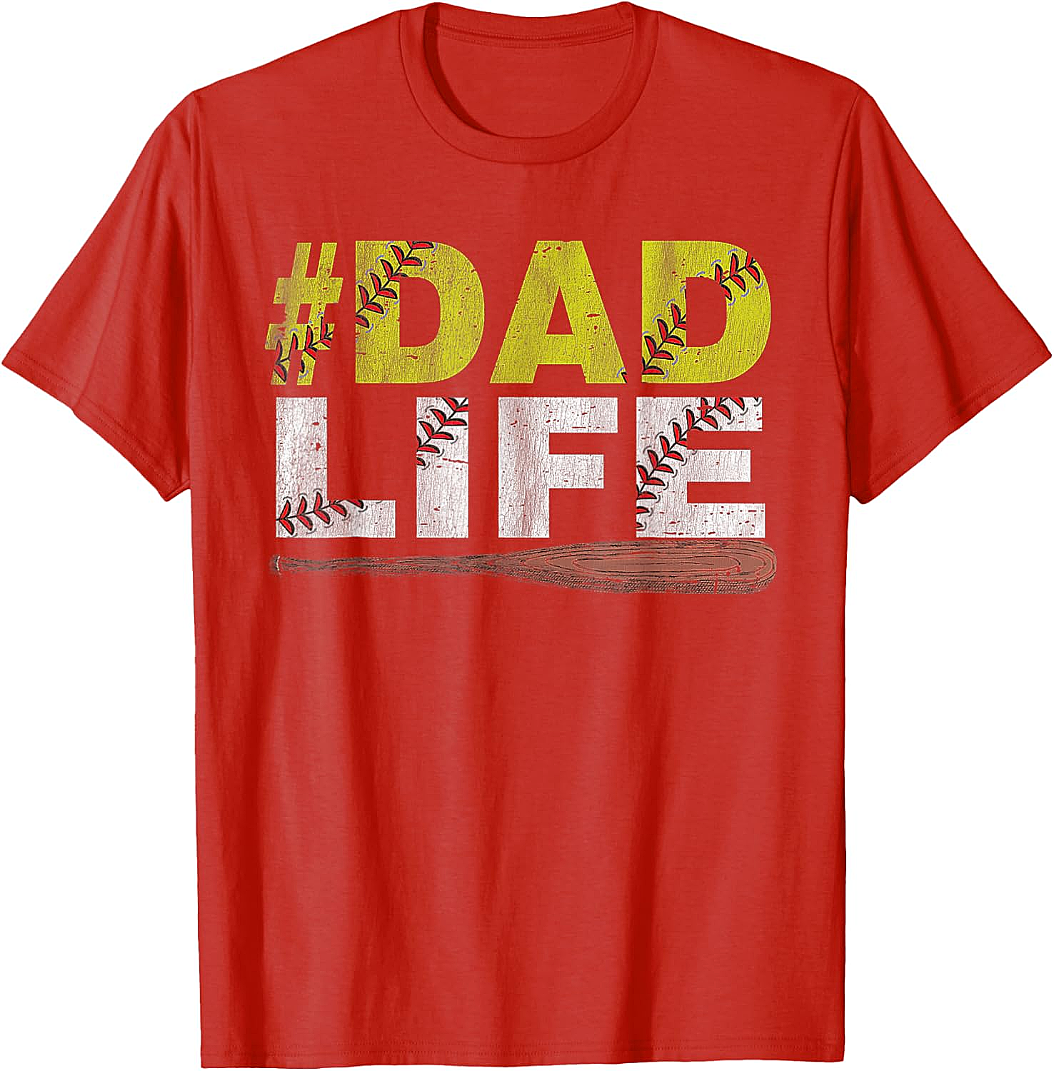 Dad Life Softball Dad T-Shirt Funny Sports Dad Tee