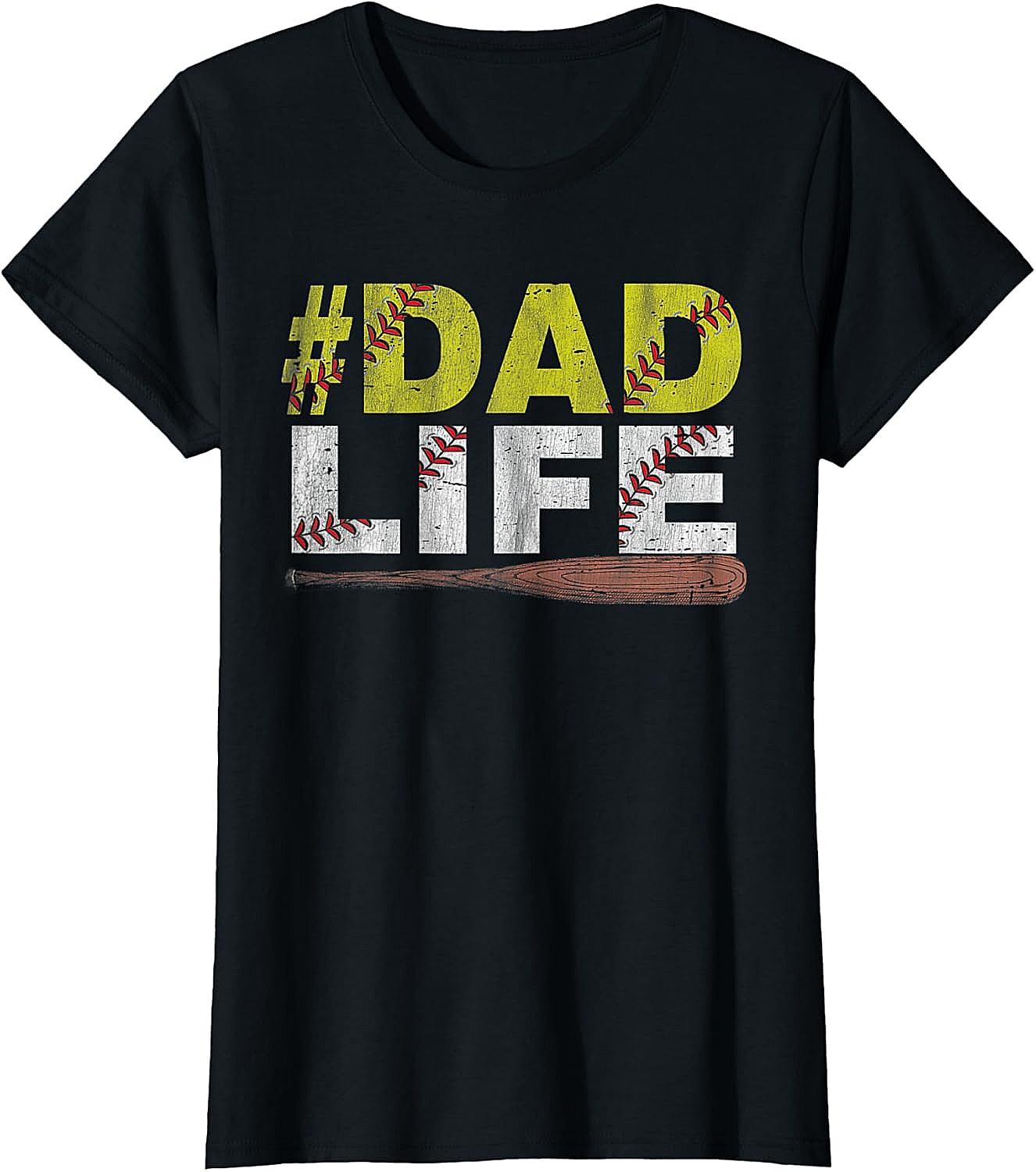 Dad Life Softball Dad T-Shirt Funny Sports Dad Tee