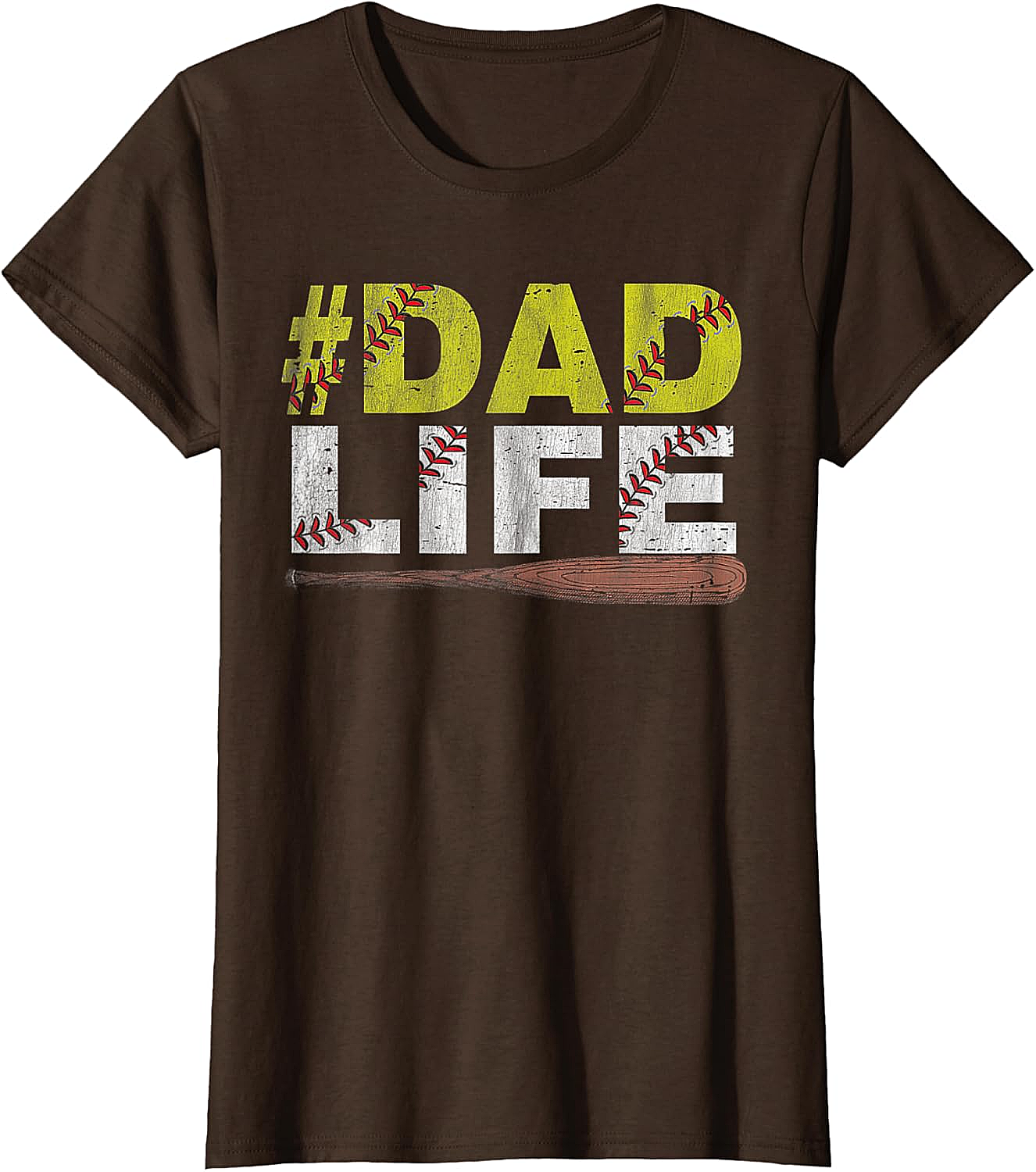 Dad Life Softball Dad T-Shirt Funny Sports Dad Tee