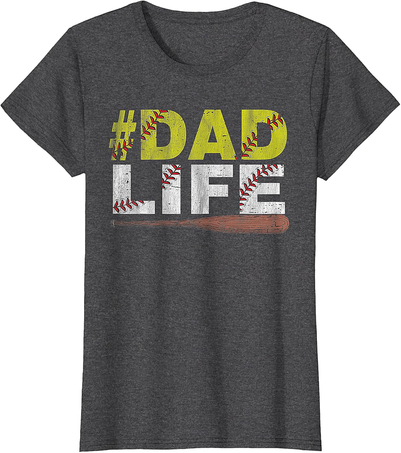Dad Life Softball Dad T-Shirt Funny Sports Dad Tee