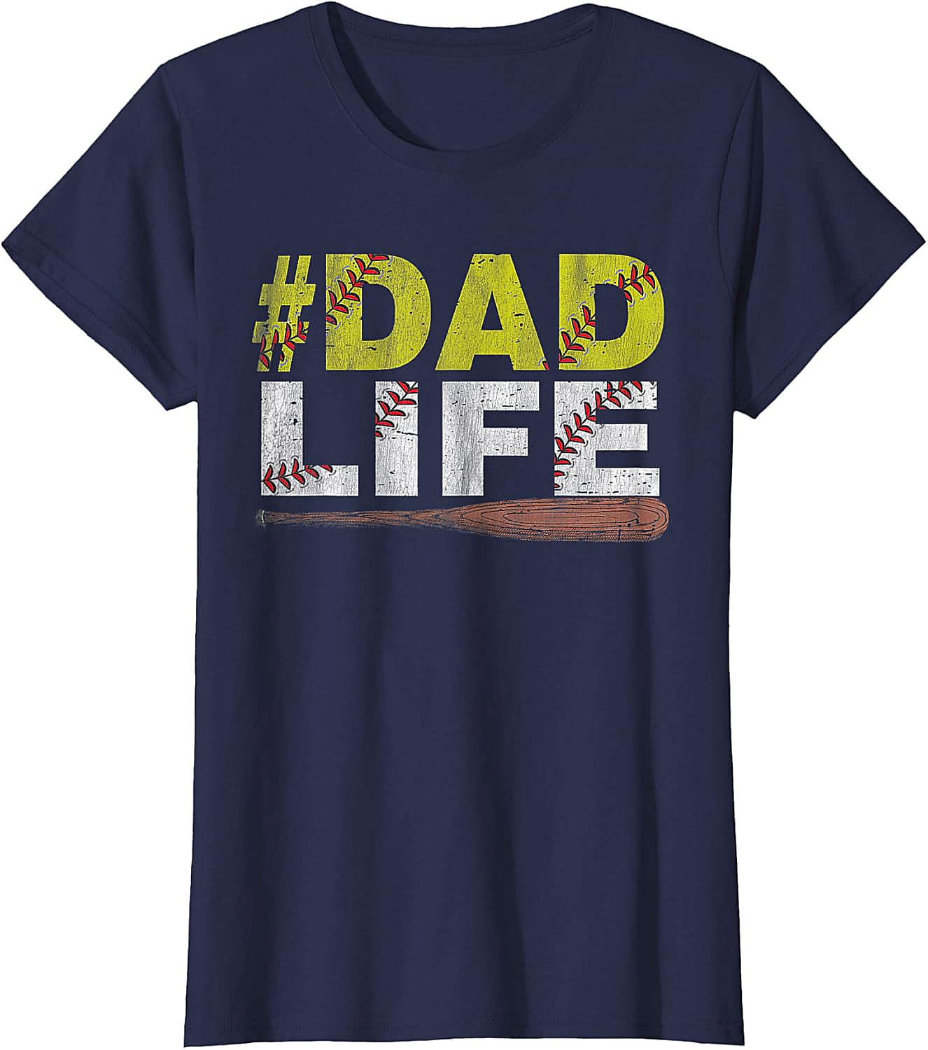 Dad Life Softball Dad T-Shirt Funny Sports Dad Tee