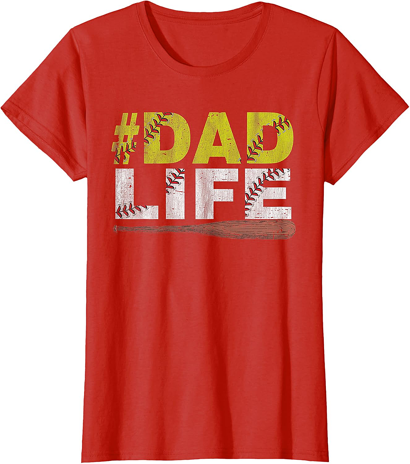 Dad Life Softball Dad T-Shirt Funny Sports Dad Tee