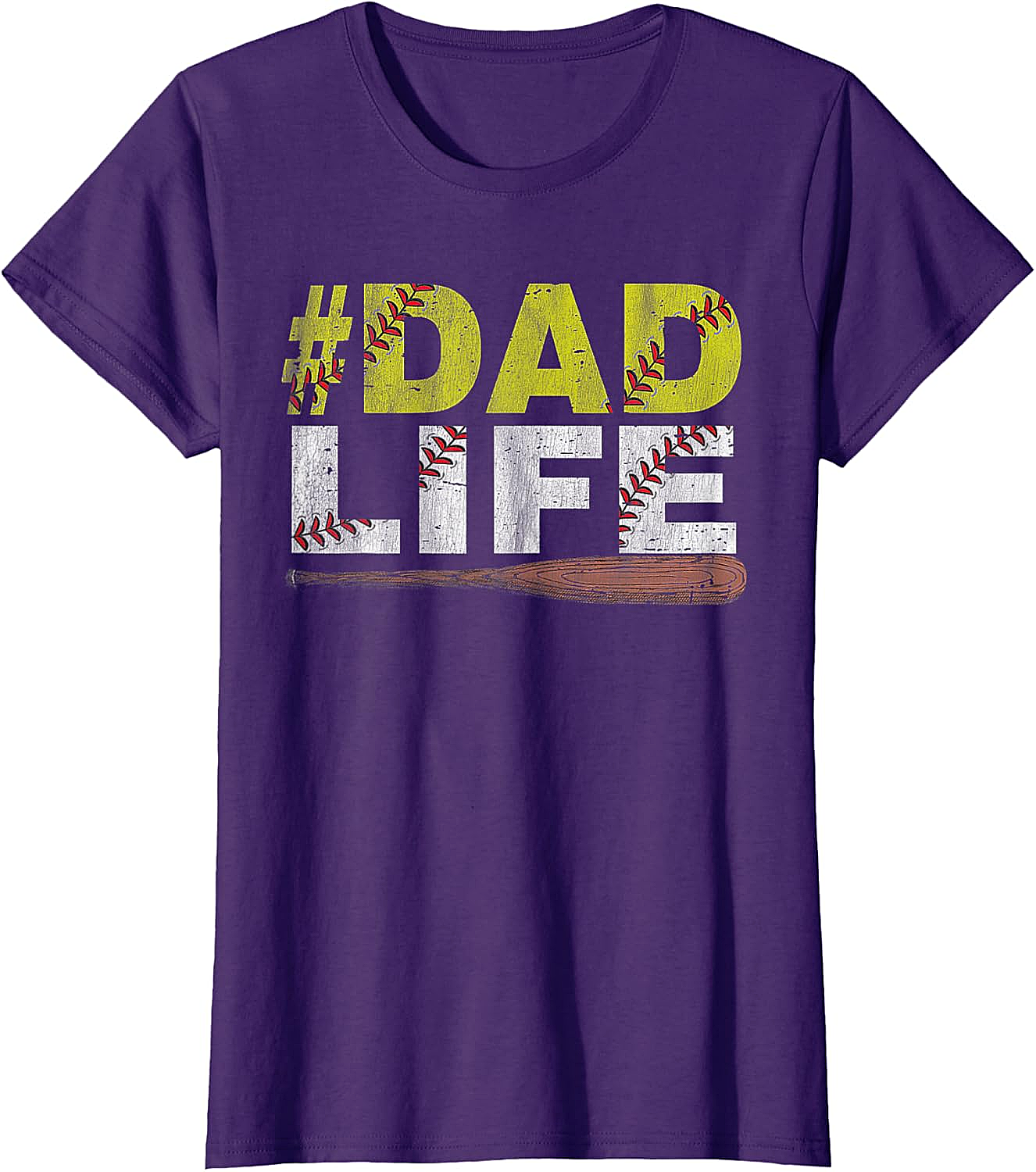 Dad Life Softball Dad T-Shirt Funny Sports Dad Tee
